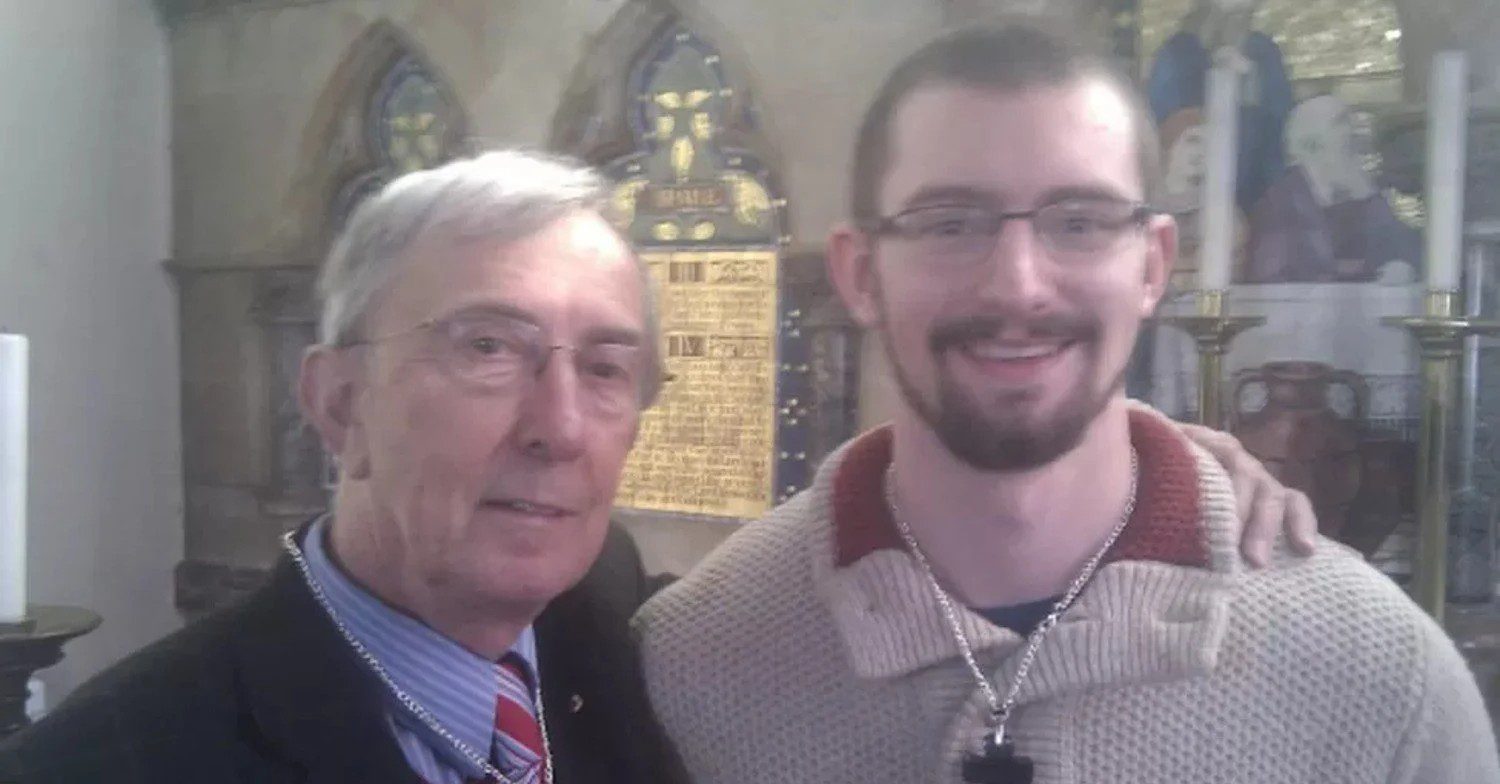 Maids Moreton murderer Ben Field with his victim Peter Farquhar