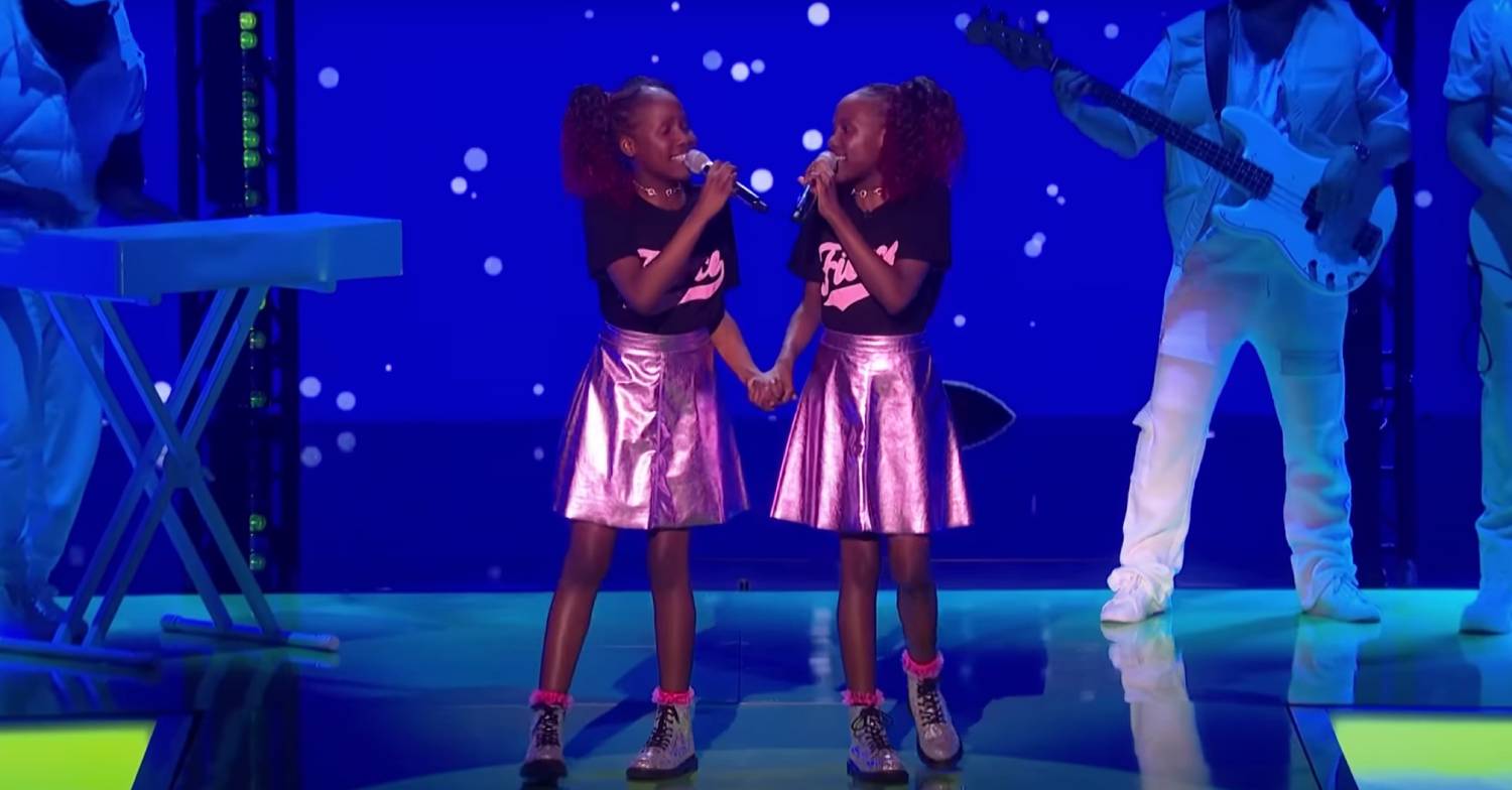 Andrea and Shanice Nyandoro perform on The Voice Kids UK