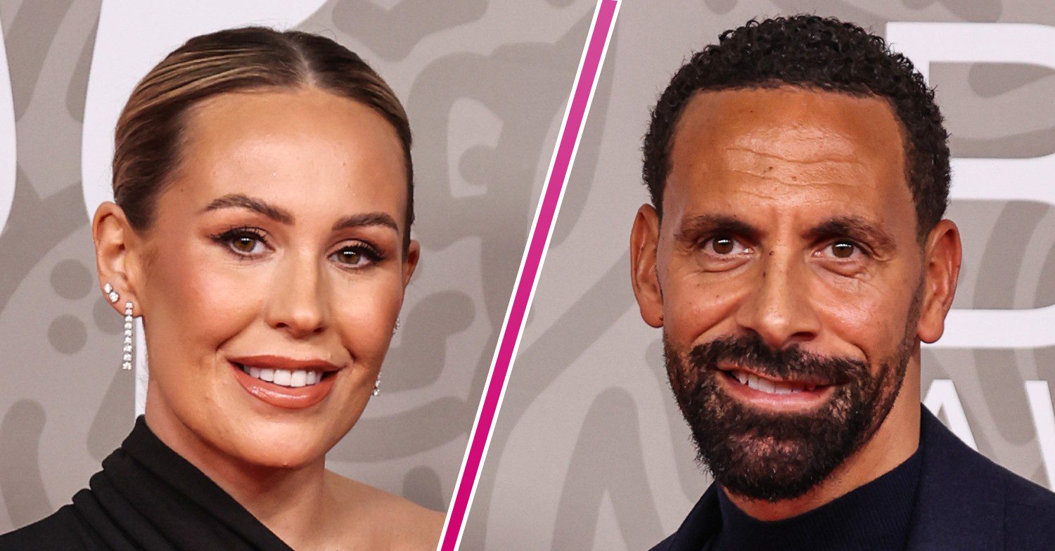 Kate and Rio Ferdinand smiling at event