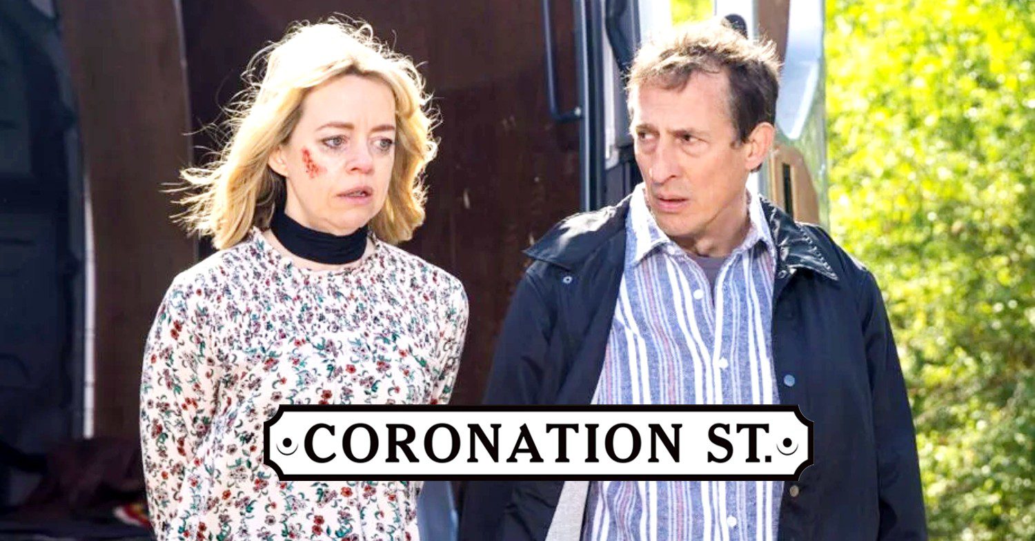 Spider and Toyah looking worried on Corrie (Credit: ITV/Compsite: ED!)