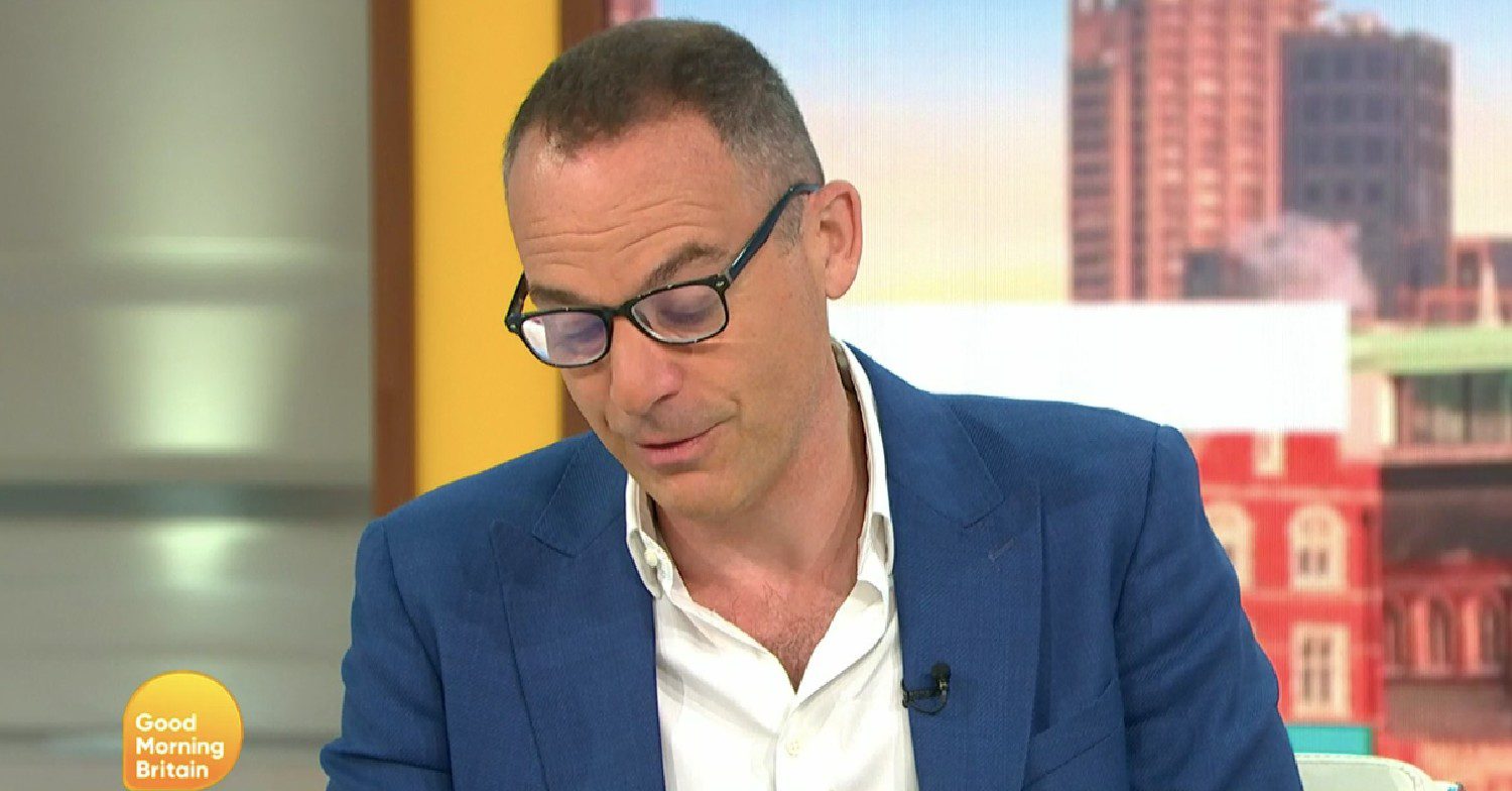 Martin Lewis reading on GMB today