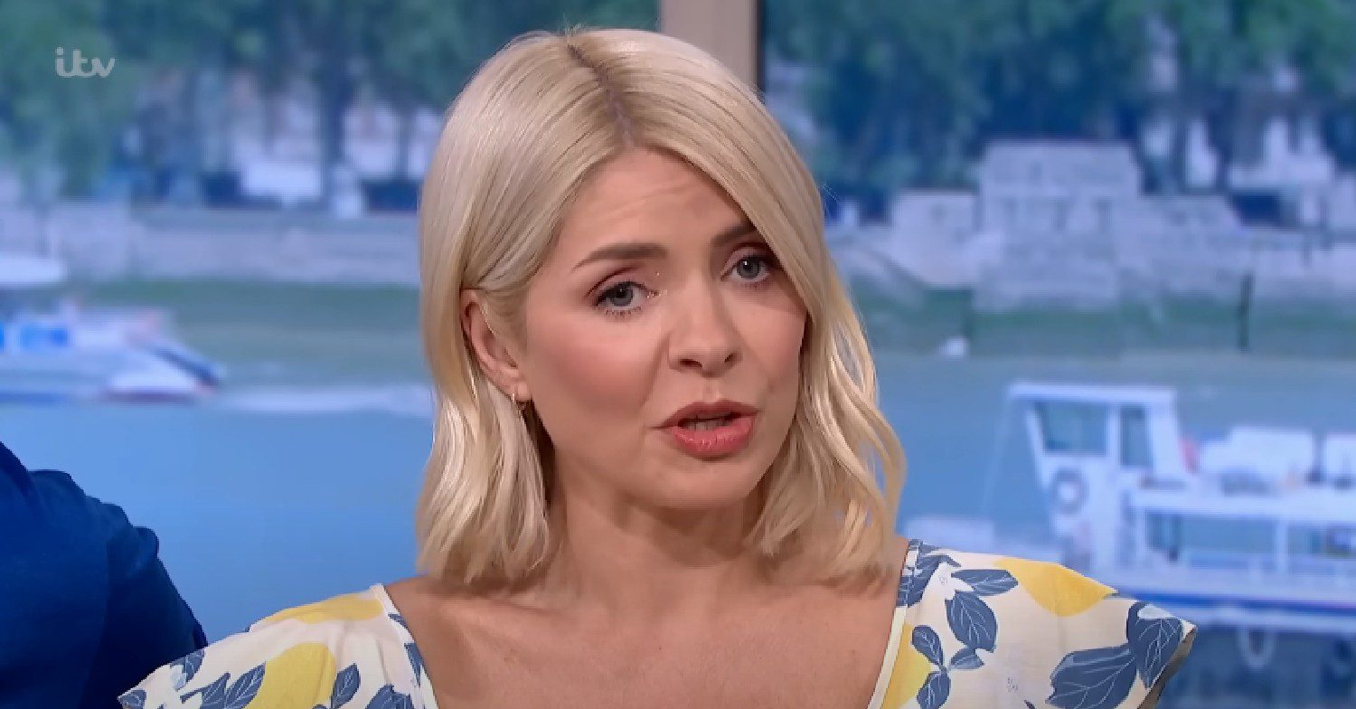 Holly Willoughby speaking on This Morning