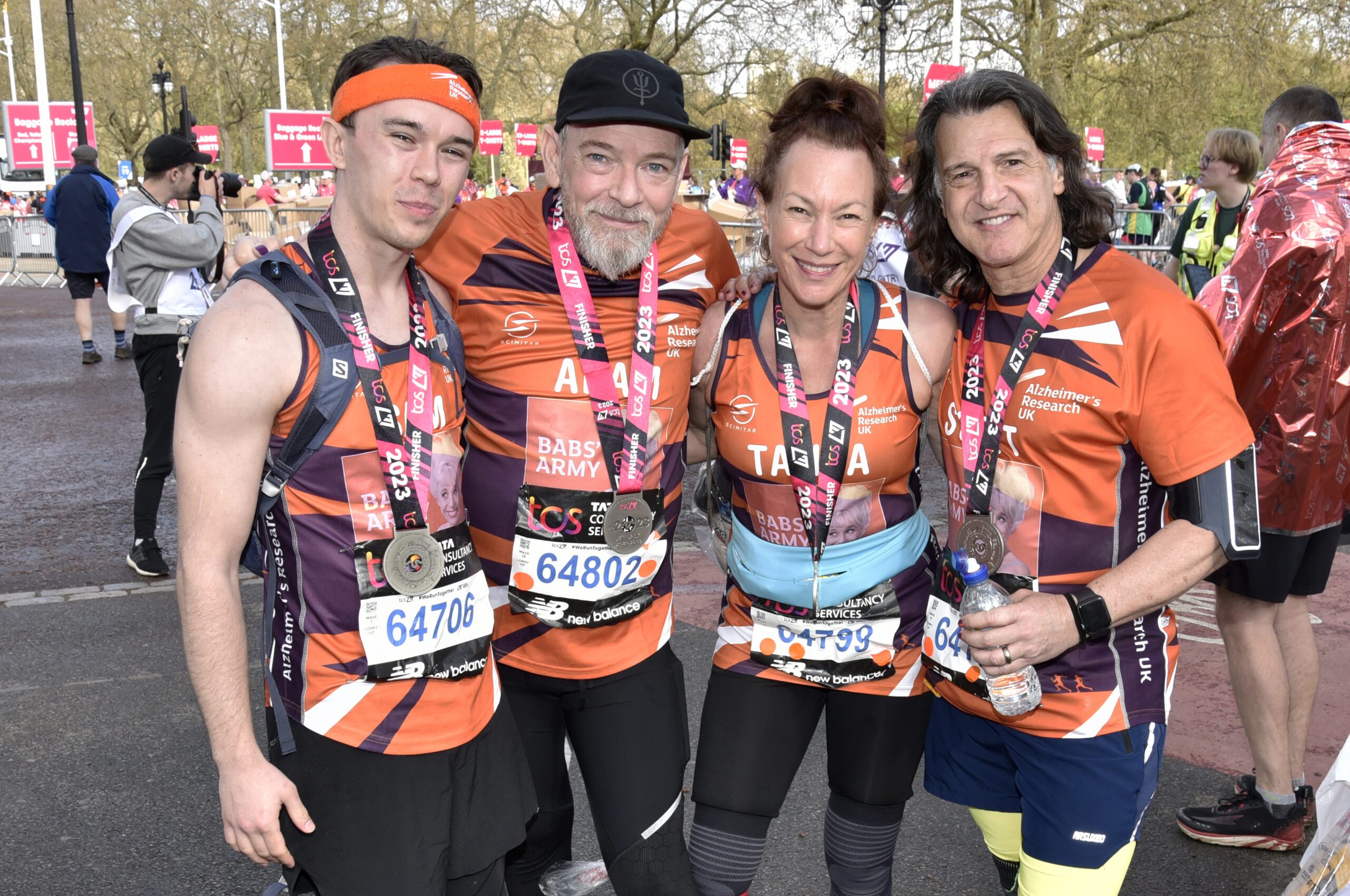Tanya Franks and Scott Mitchell finishing the Marathon