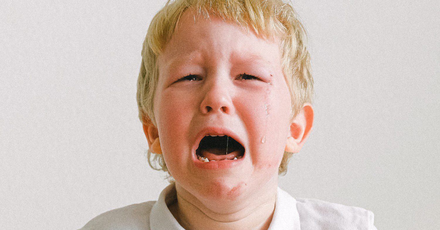 Boy crying