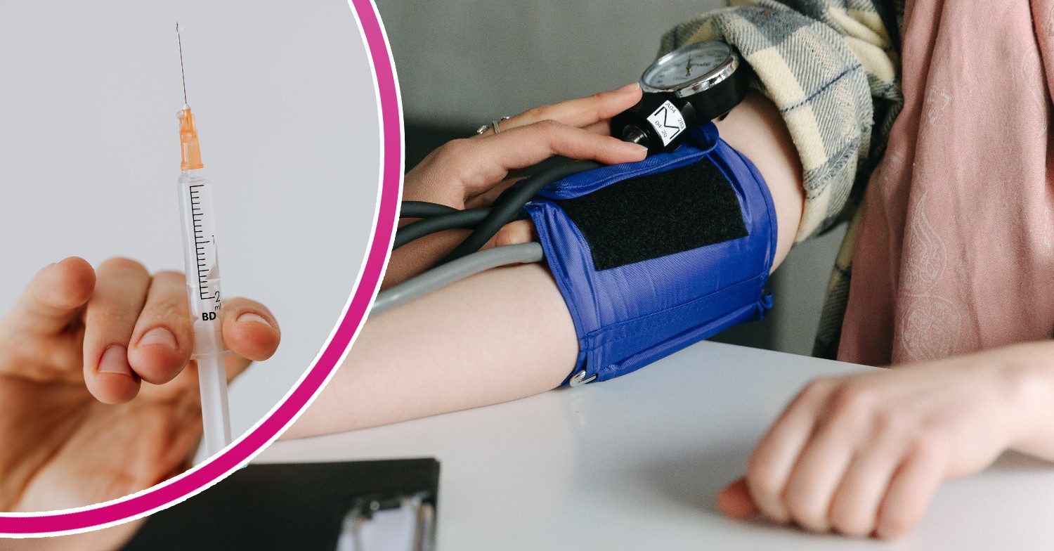 Injection / blood pressure