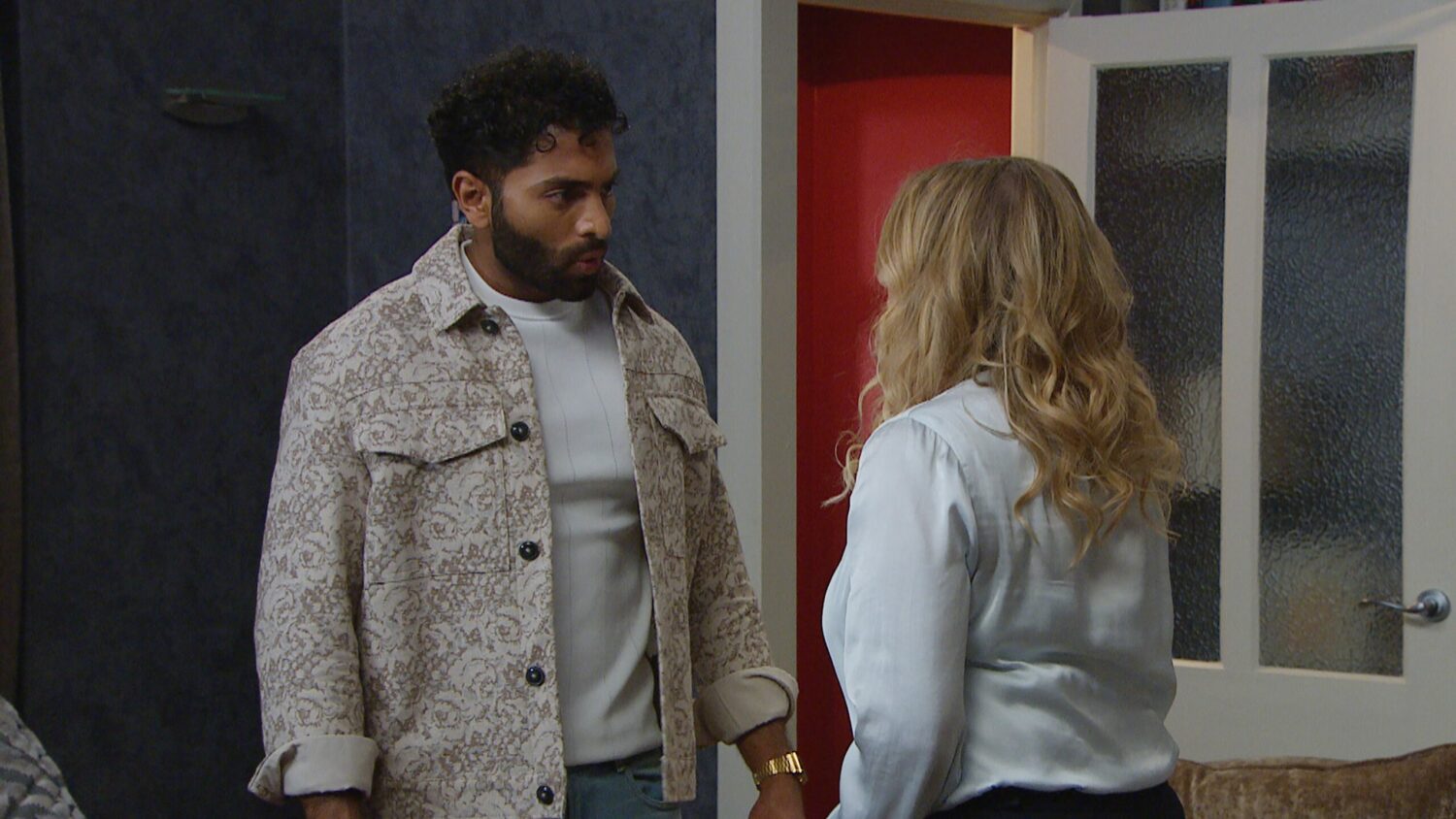 Suni and Nicola look worried on Emmerdale