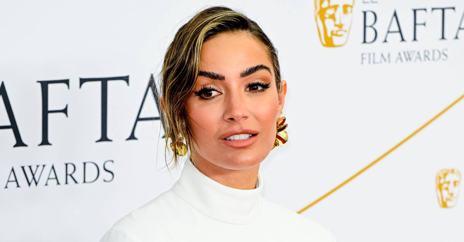 Frankie Bridge poses for the camera