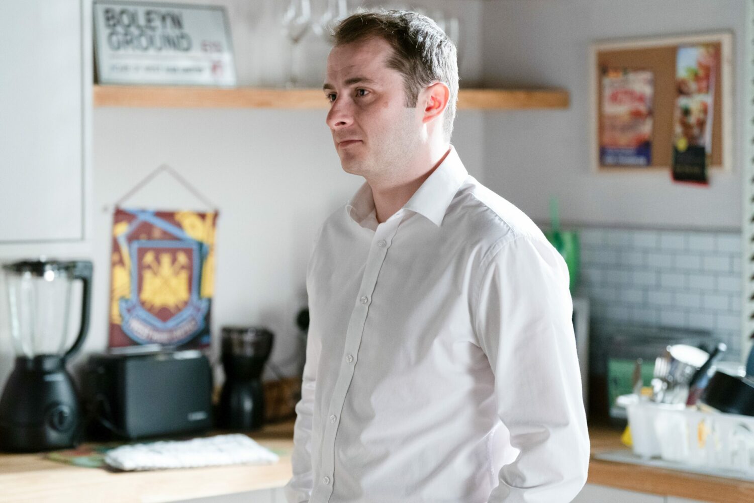Ben looking upset on EastEnders