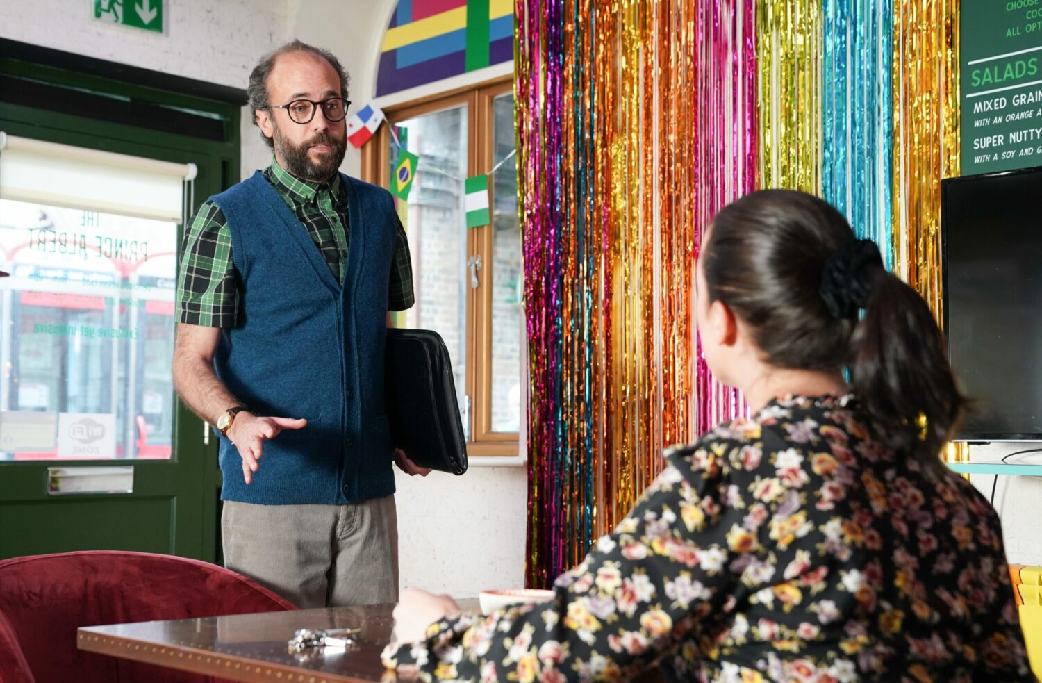 Reiss tries to talk to Sonia on EastEnders