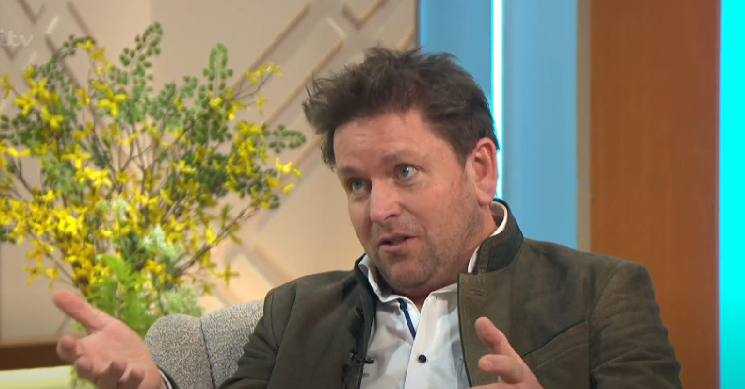 James Martin speaking on Lorraine