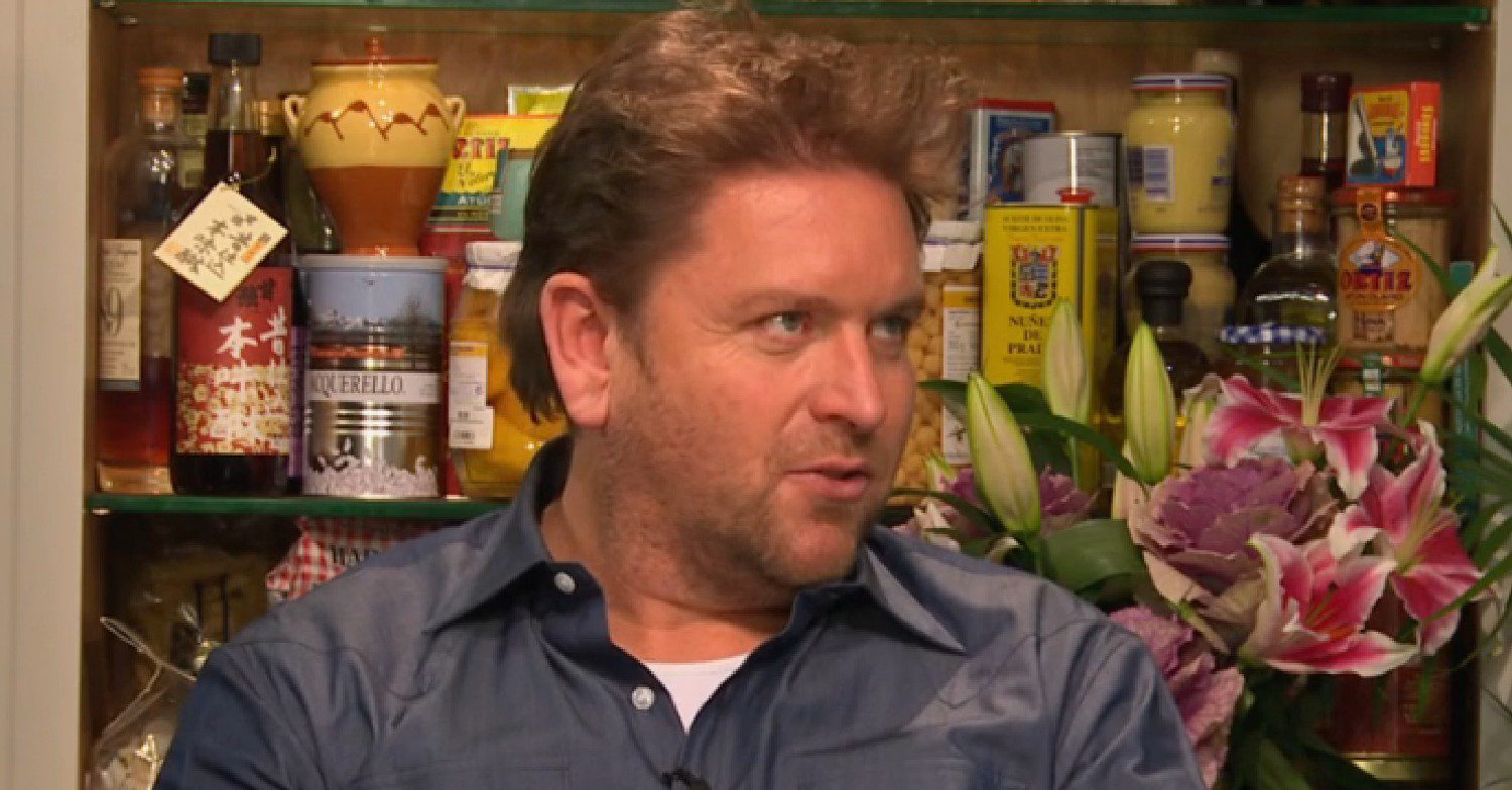 James Martin looking serious on Saturday Morning