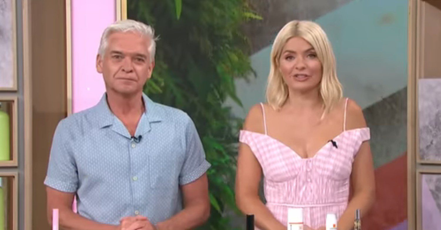 Phillip Schofield and Holly Willoughby presenting This Morning