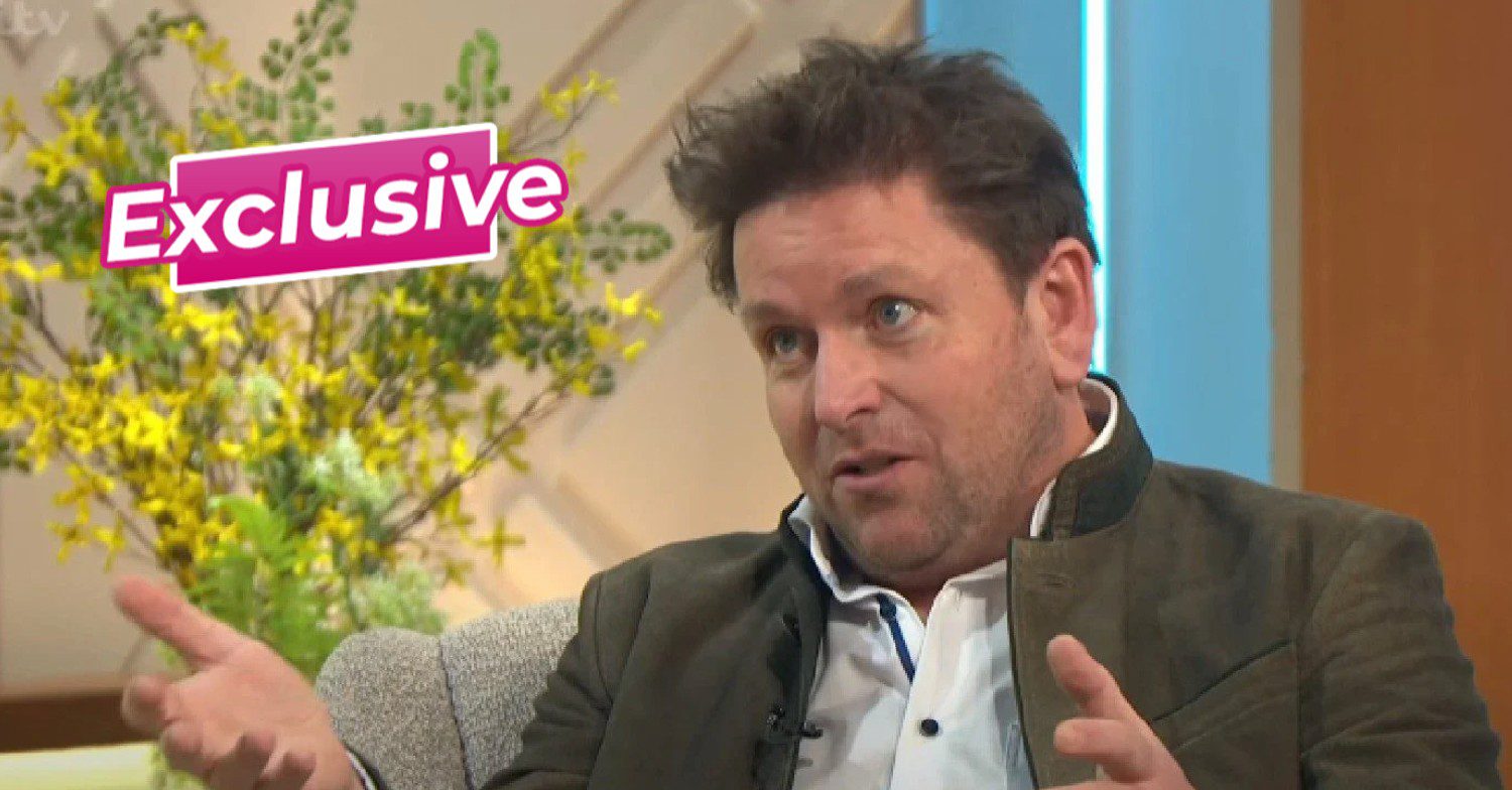 James Martin being interviewed on Lorraine