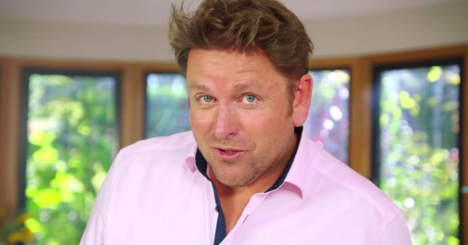James Martin looks to camera