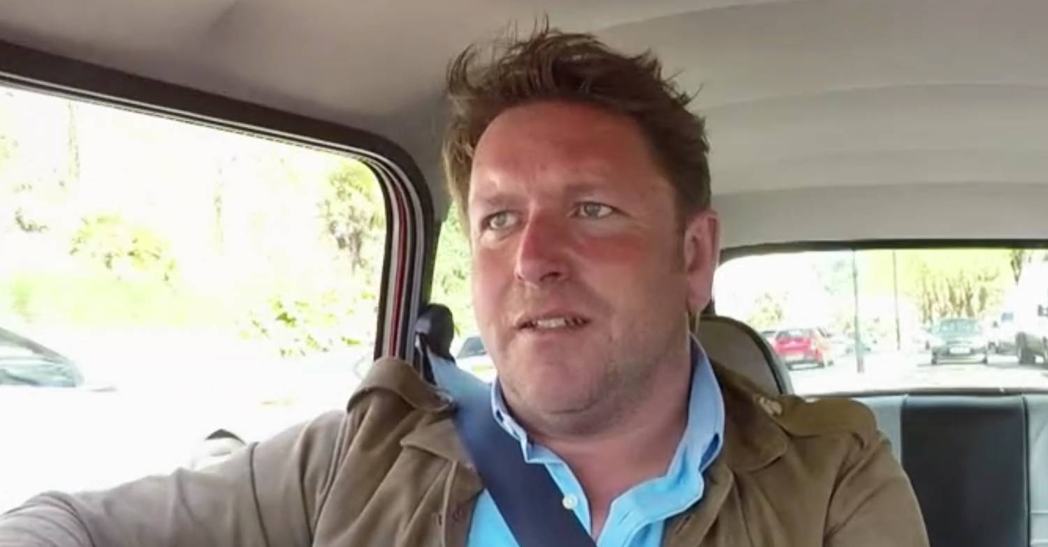 James Martin drives a car