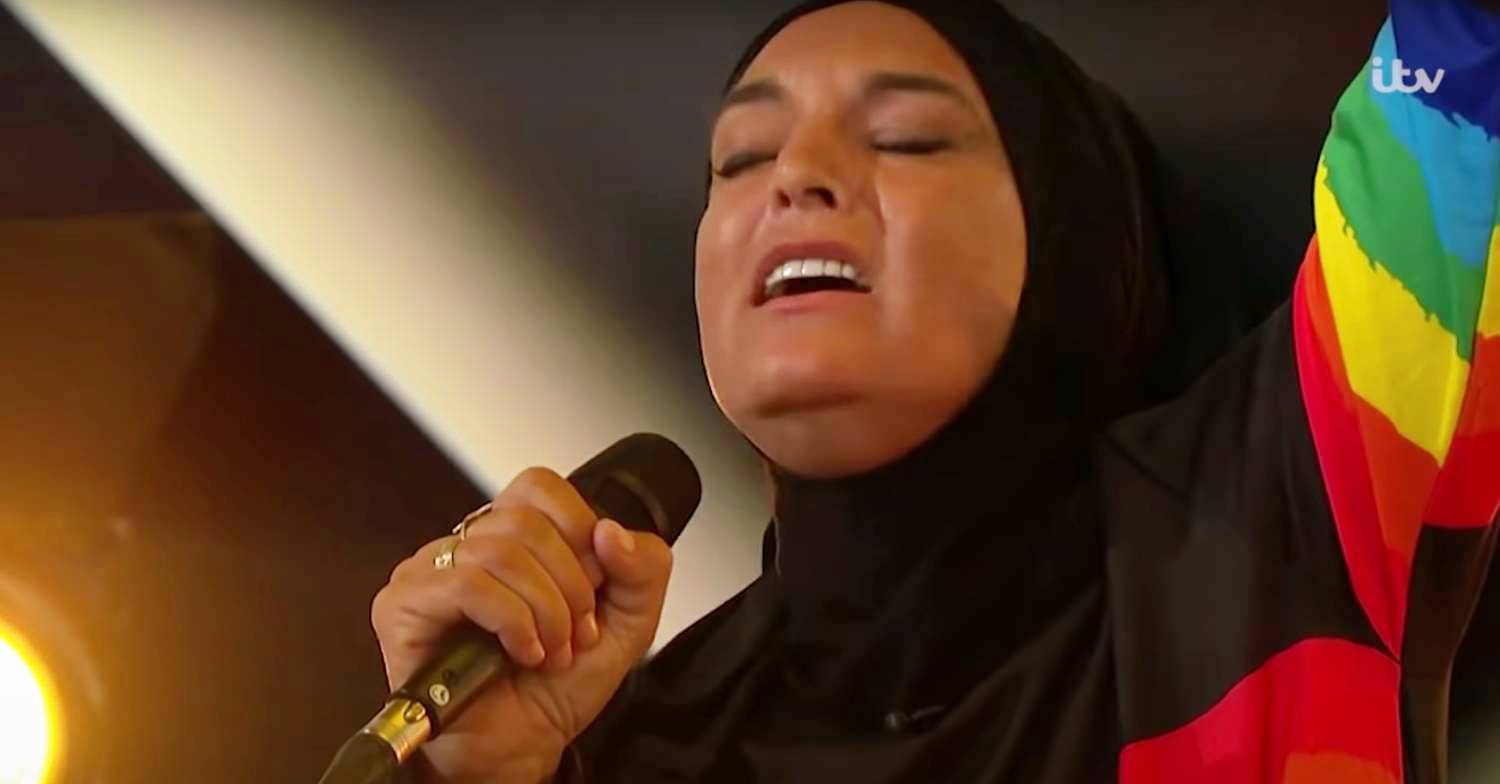 Sinead O'Connor sings