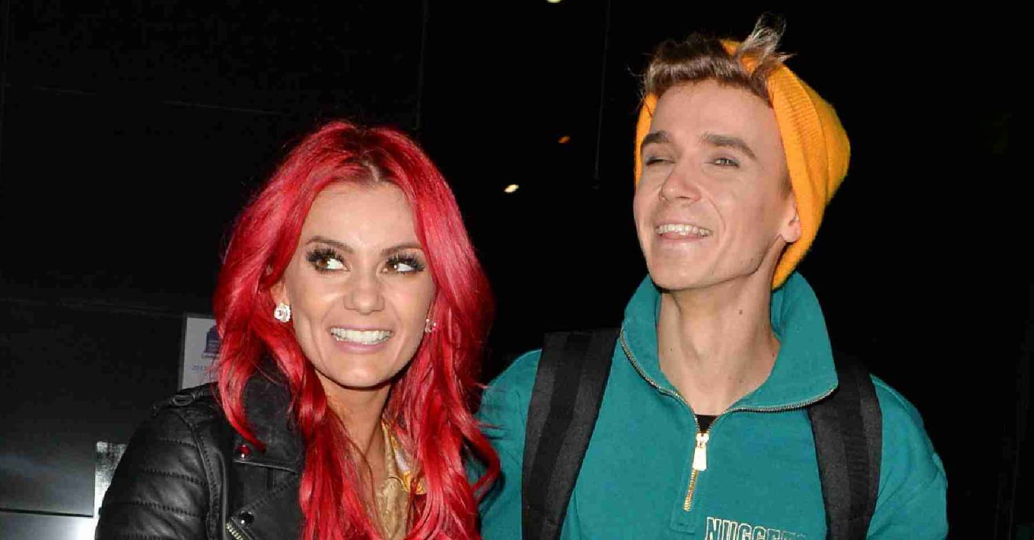 Strictly star Dianne Buswell and Joe Sugg both smile