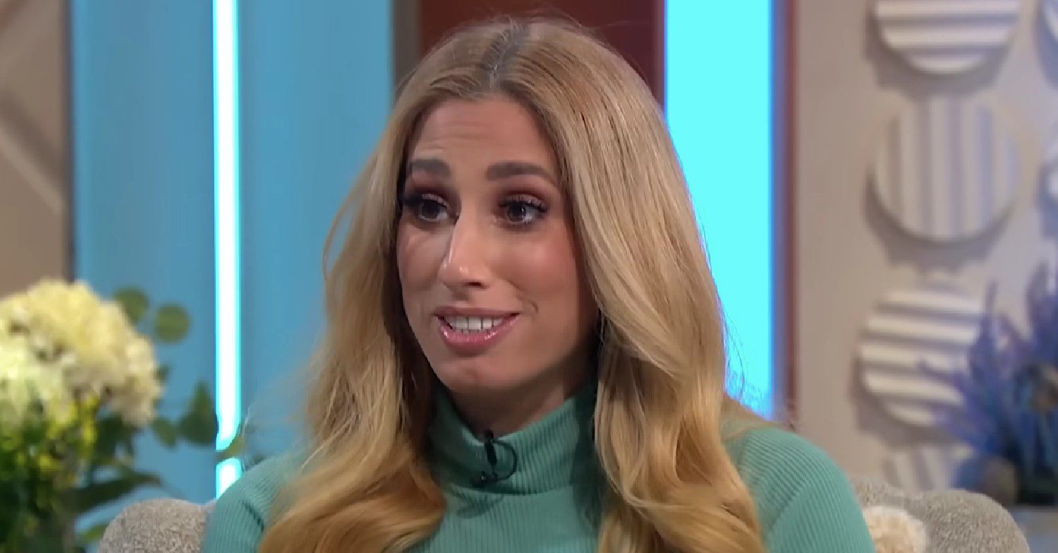 Stacey Solomon smiling on Lorraine