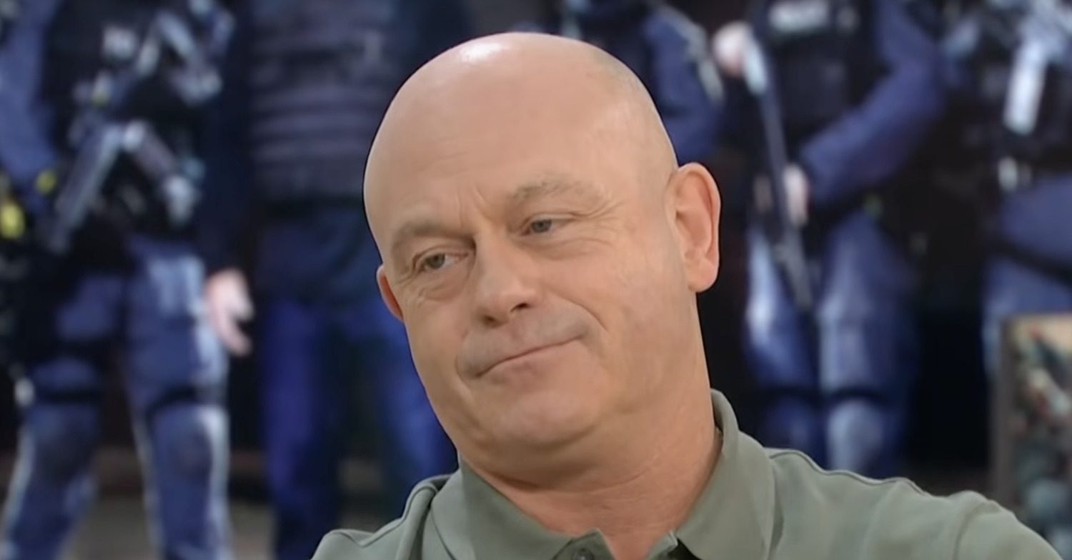 Ross Kemp appearing on Good Morning Britain