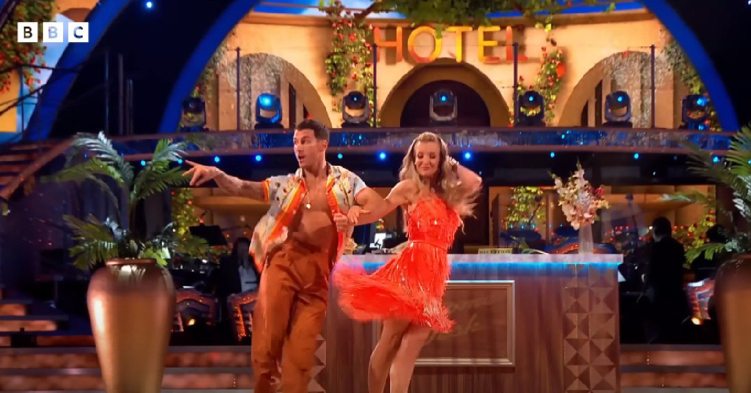 Gorka Marquez dancing with Helen Skelton on Strictly