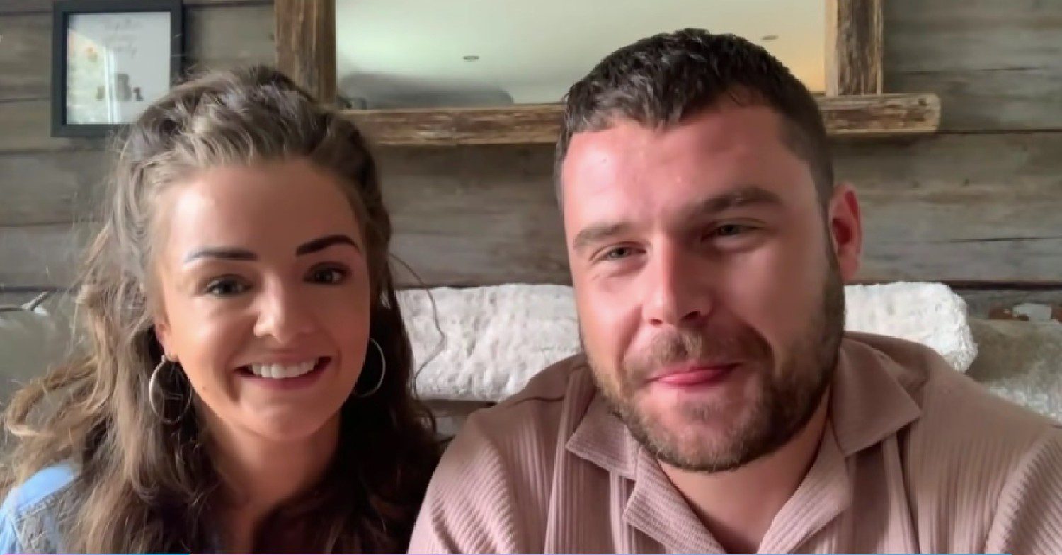 Danny Miller and his wife on Lorraine