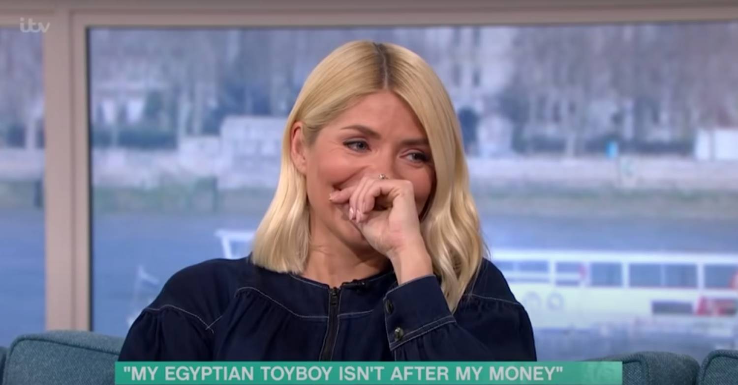 Holly Willoughby giggles away