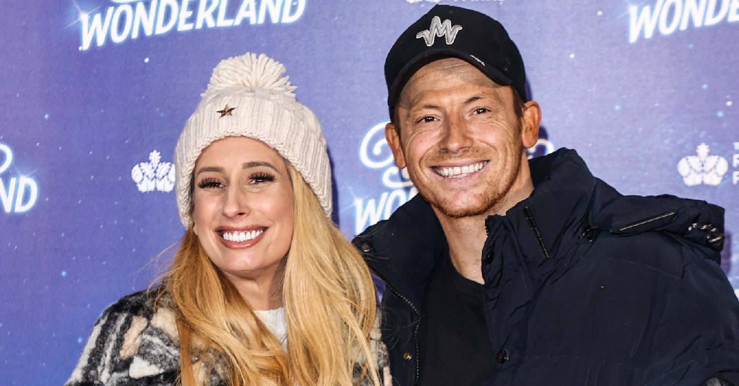 Stacey Solomon and Joe Swash smiling