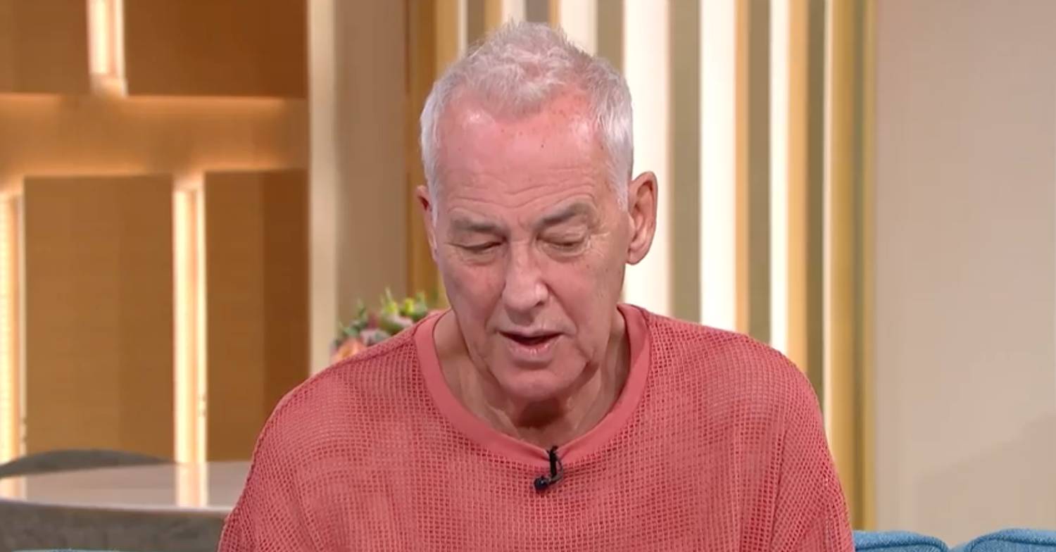 This Morning guest Michael Barrymore looks down