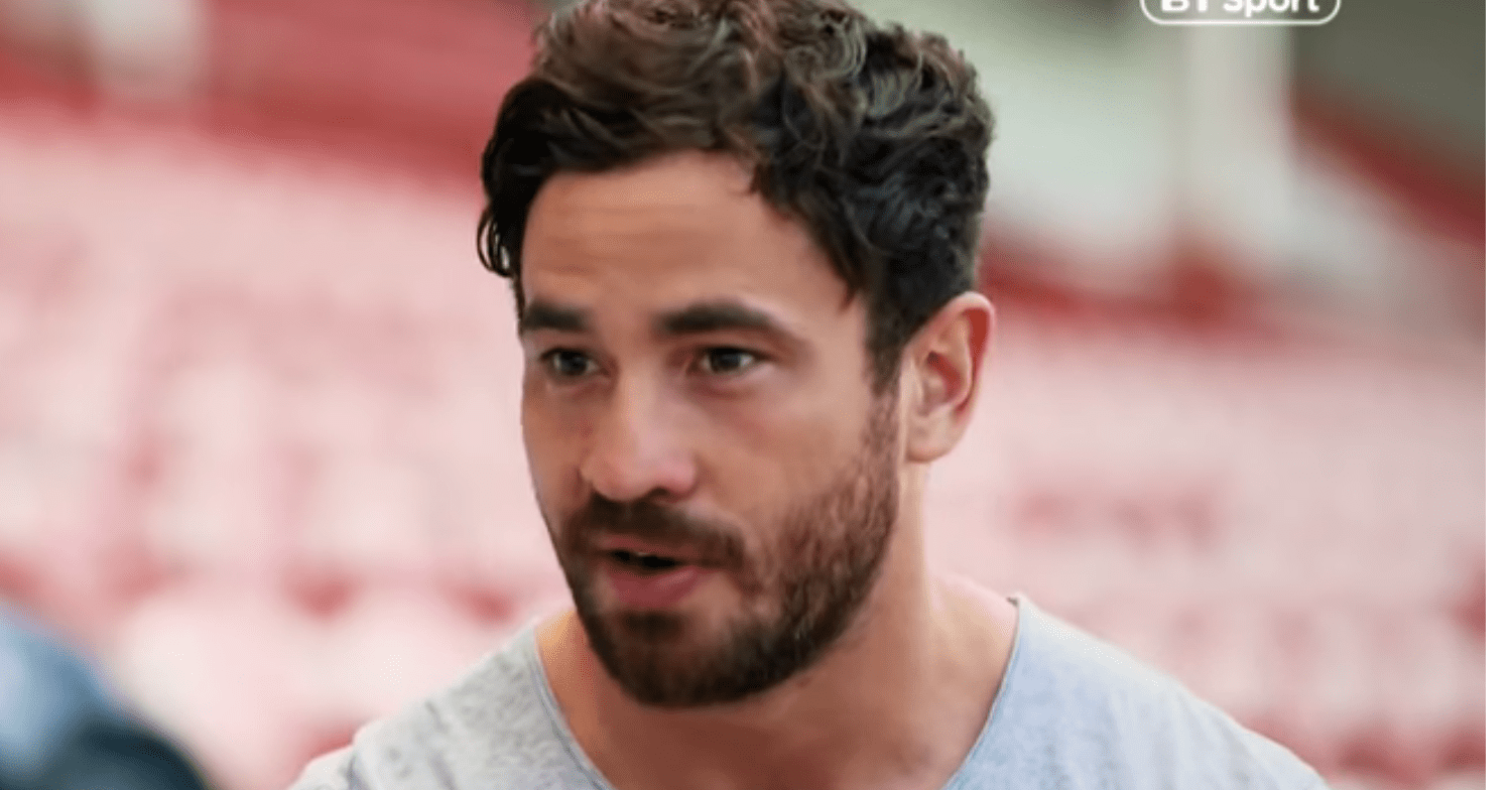 Danny Cipriani being interviewed