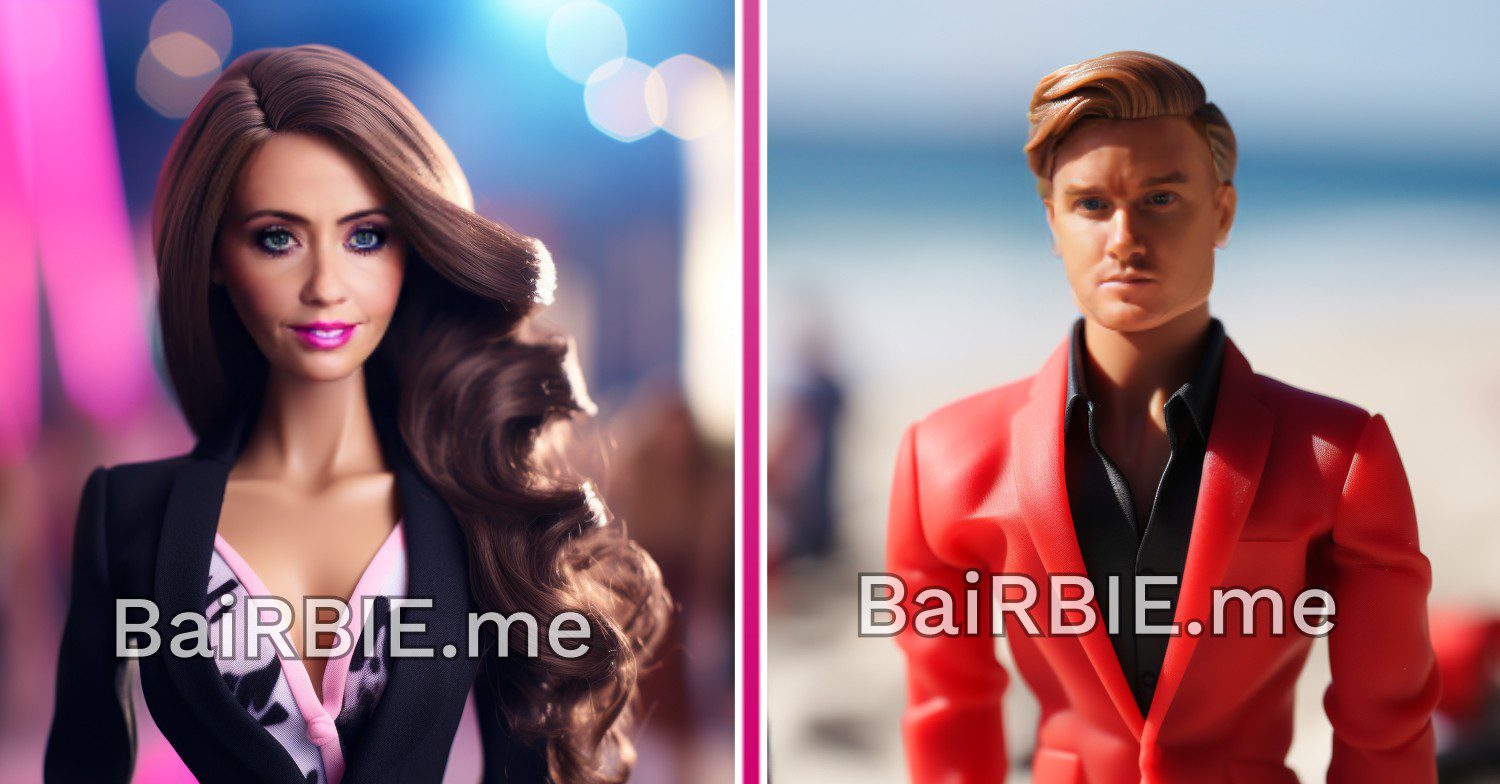 Coronation Street's Maria as a Barbie and Gary as a Ken