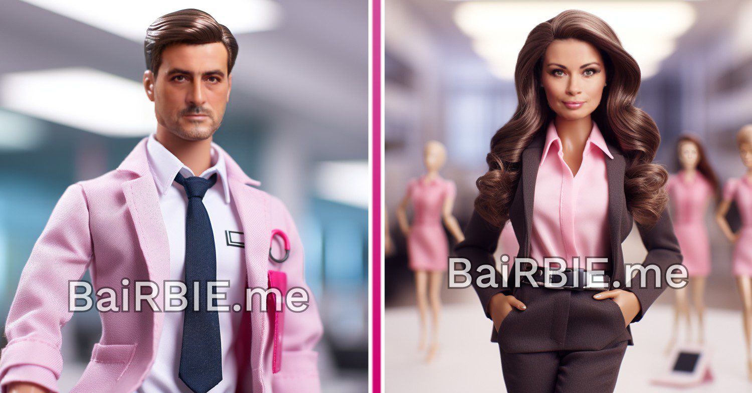 Coronation Street's Peter as a Ken and Carla as a Barbie