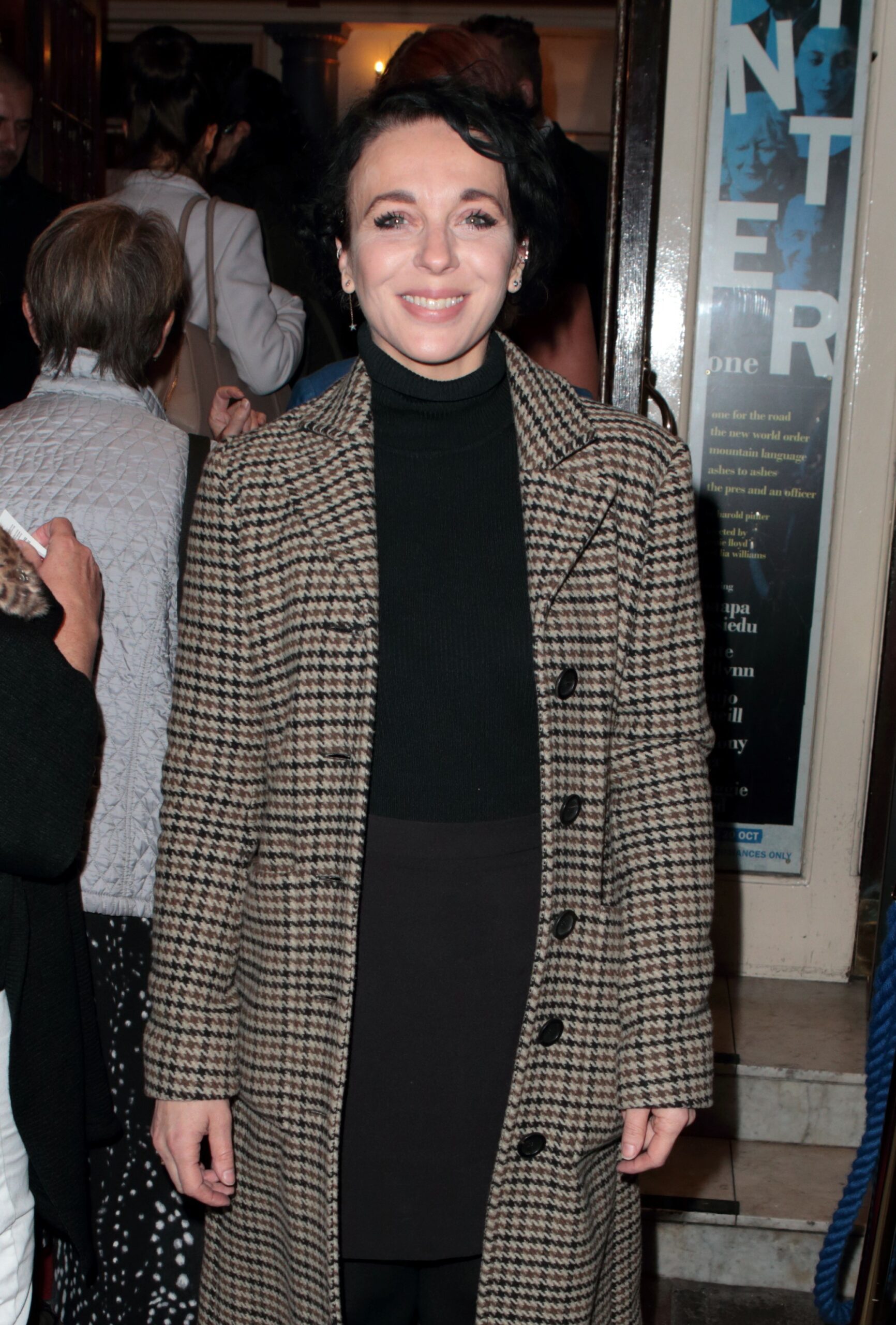 Strictly star Amanda Abbington smiling at event