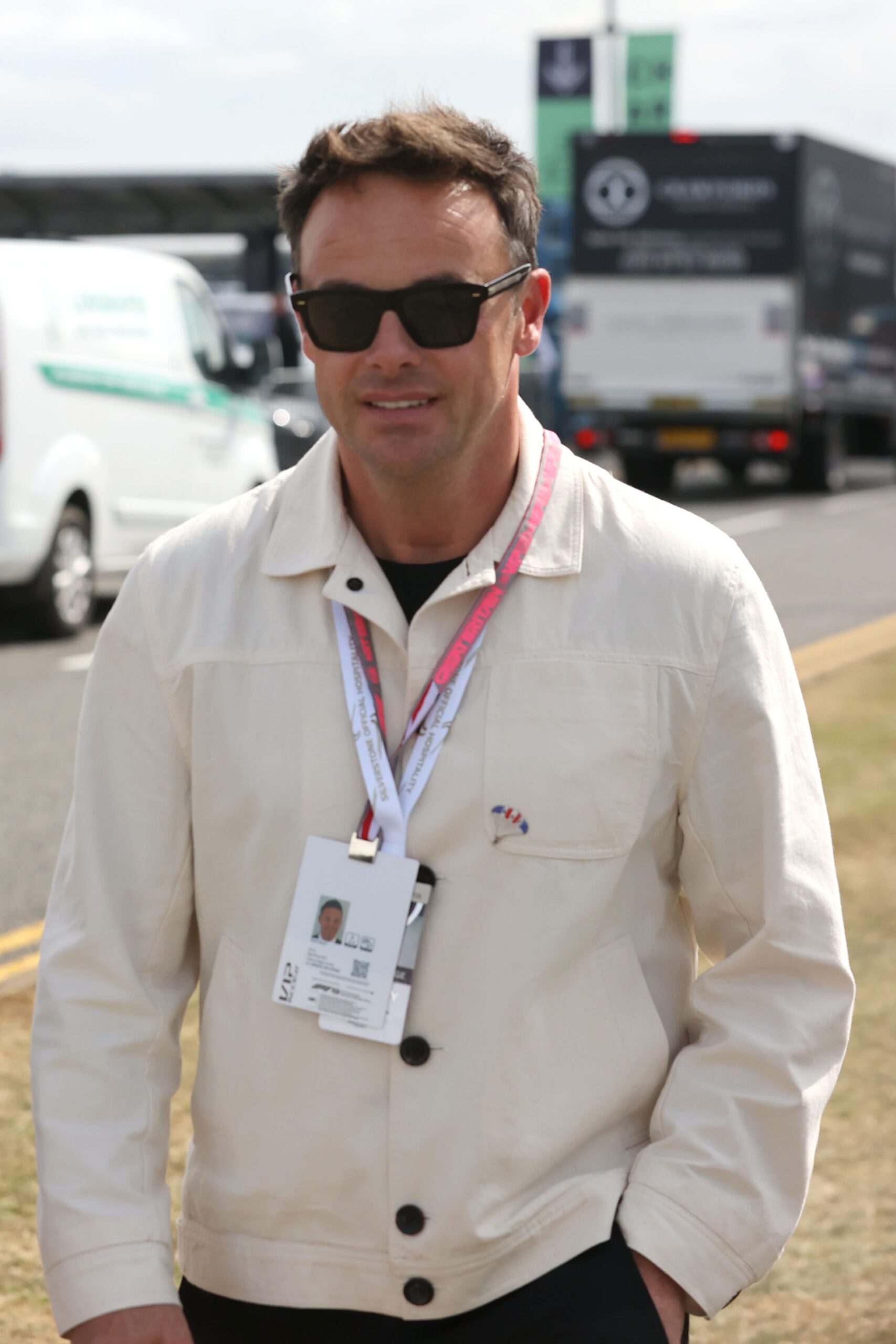 Ant McPartlin at the British Formula One Grand Prix