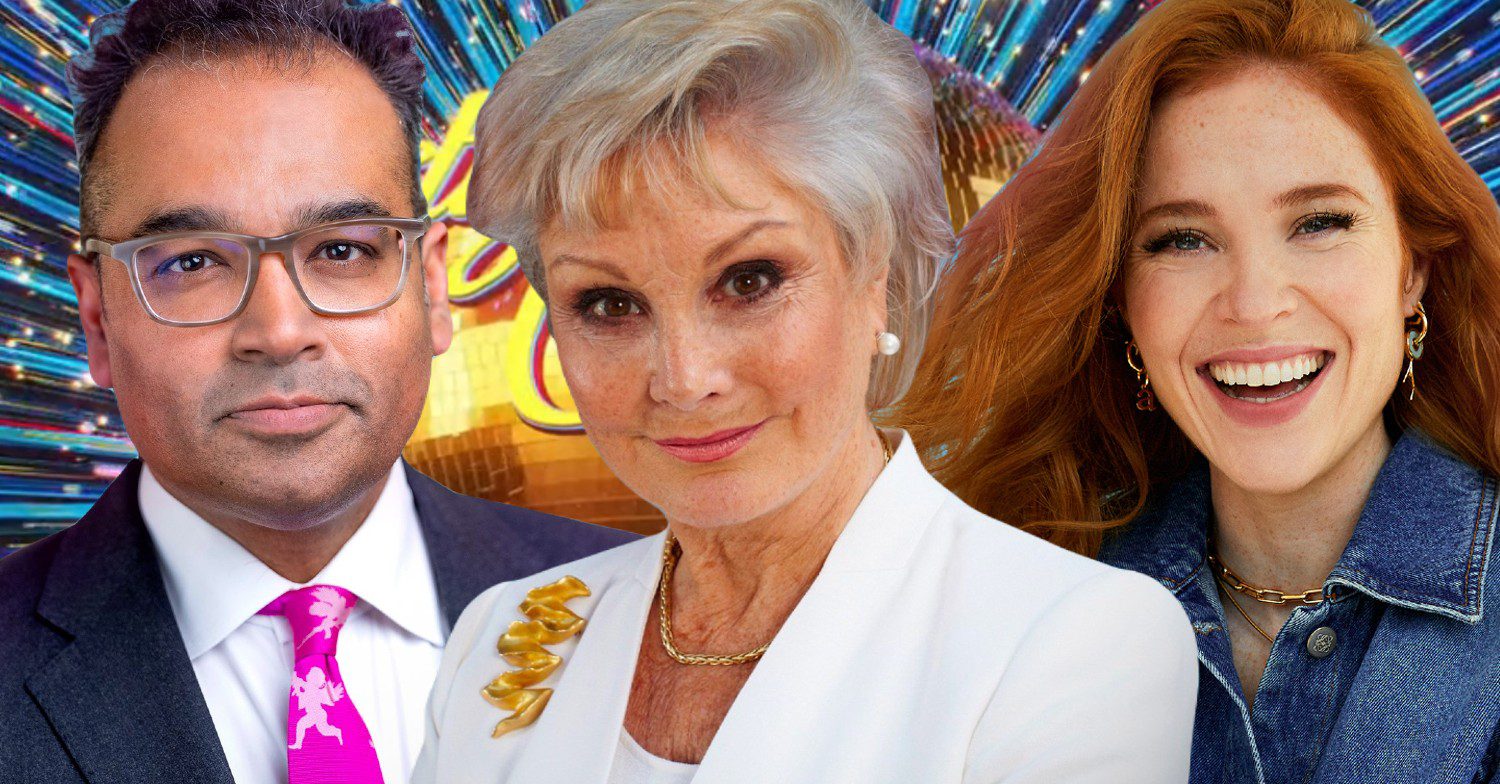 Strictly 2023 line-up in front of logo