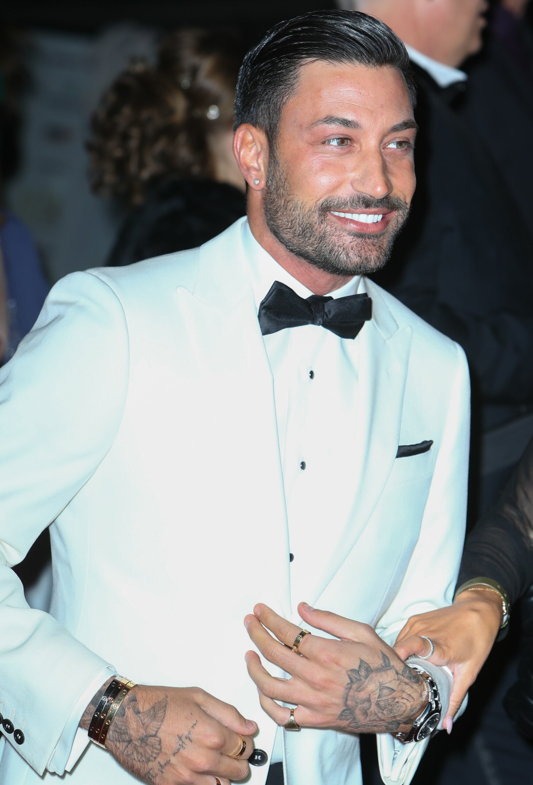 Strictly star Giovanni Pernice smiling at NTAs