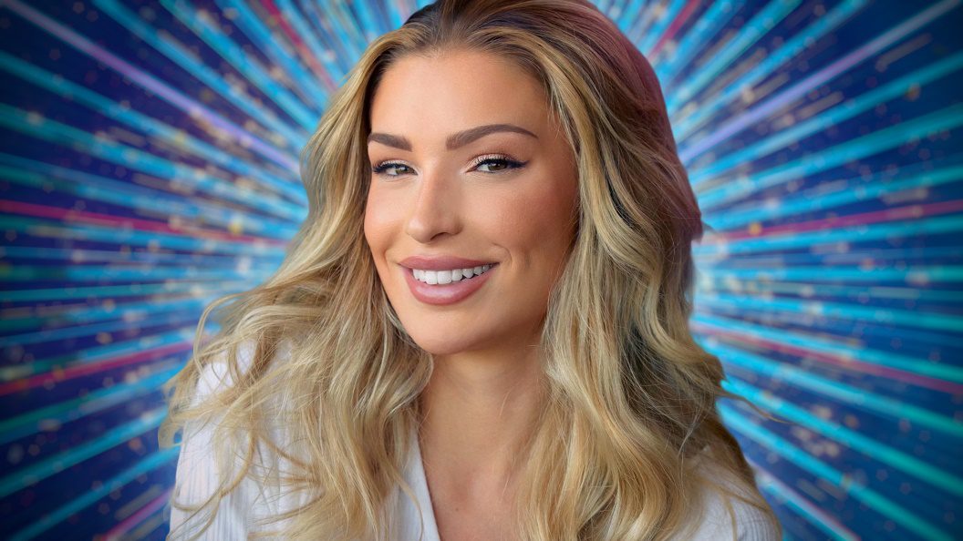 Zara McDermott on Strictly background 