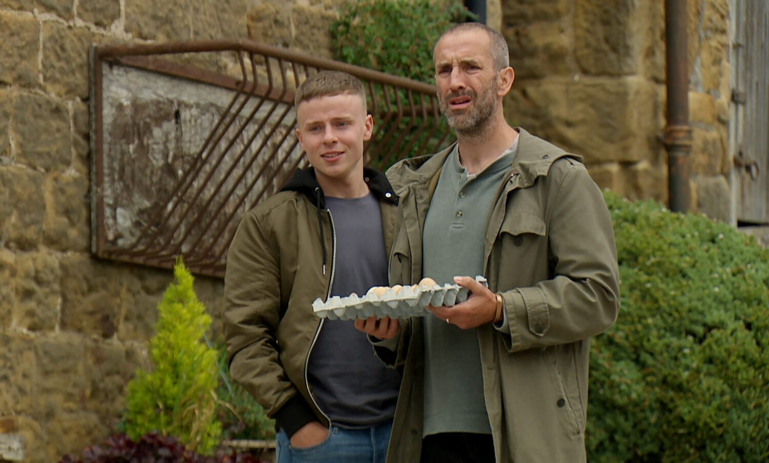 James Hooton has revealed Sam is hiding something further in Emmerdale but is it that his son's a killer? (Credit: ITV)