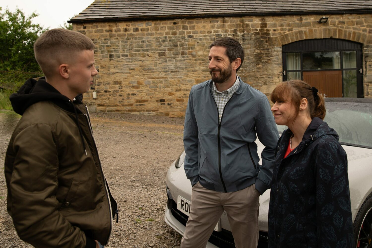 Samson Dingle smiles at Craig and Lydia