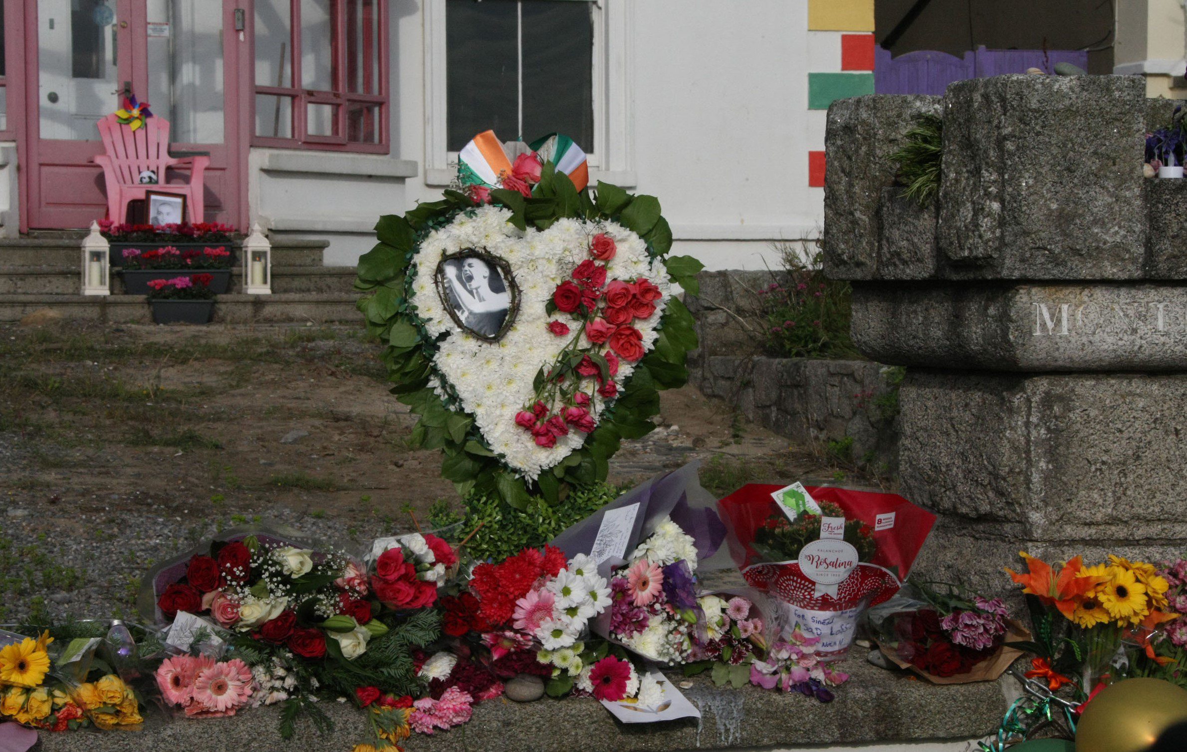 Tributes for Sinead O'Connor during funeral