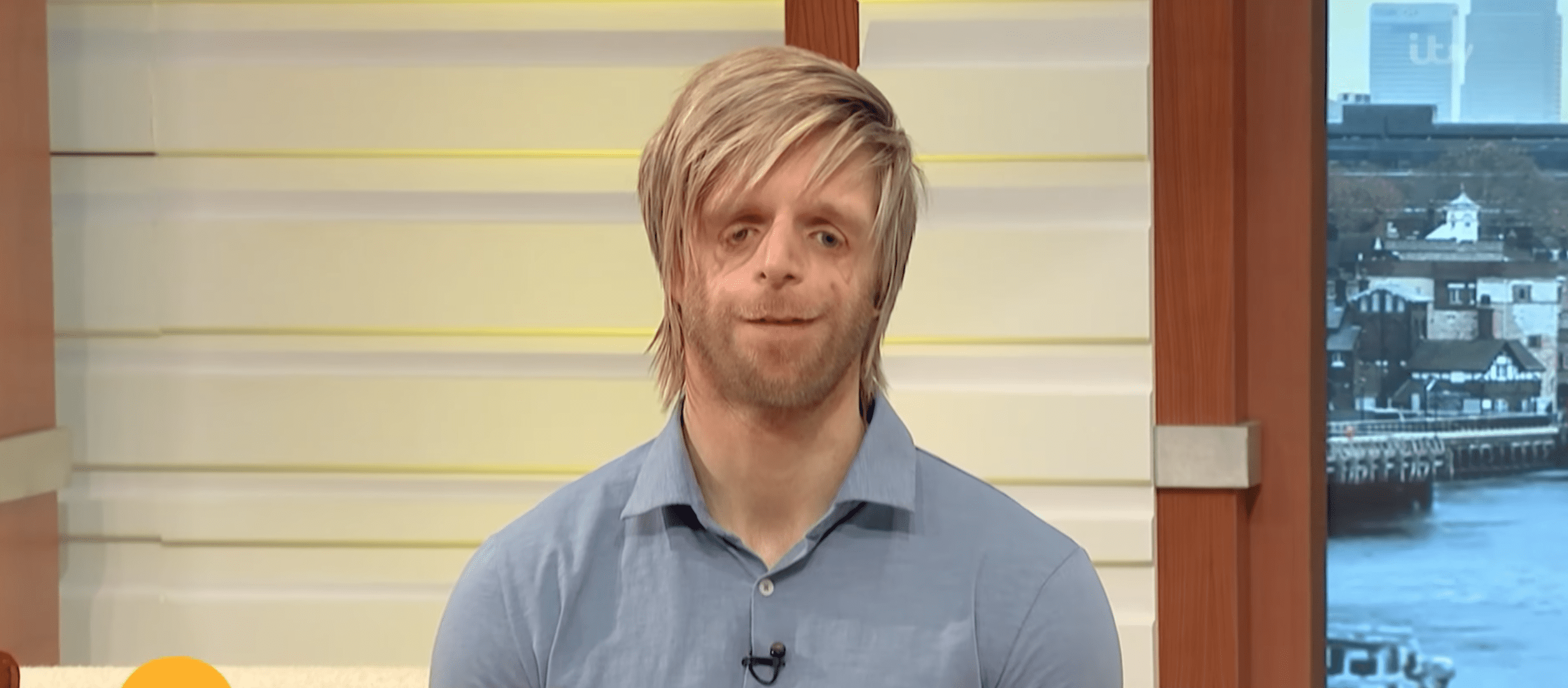 Jono Lancaster being interviewed on GMB