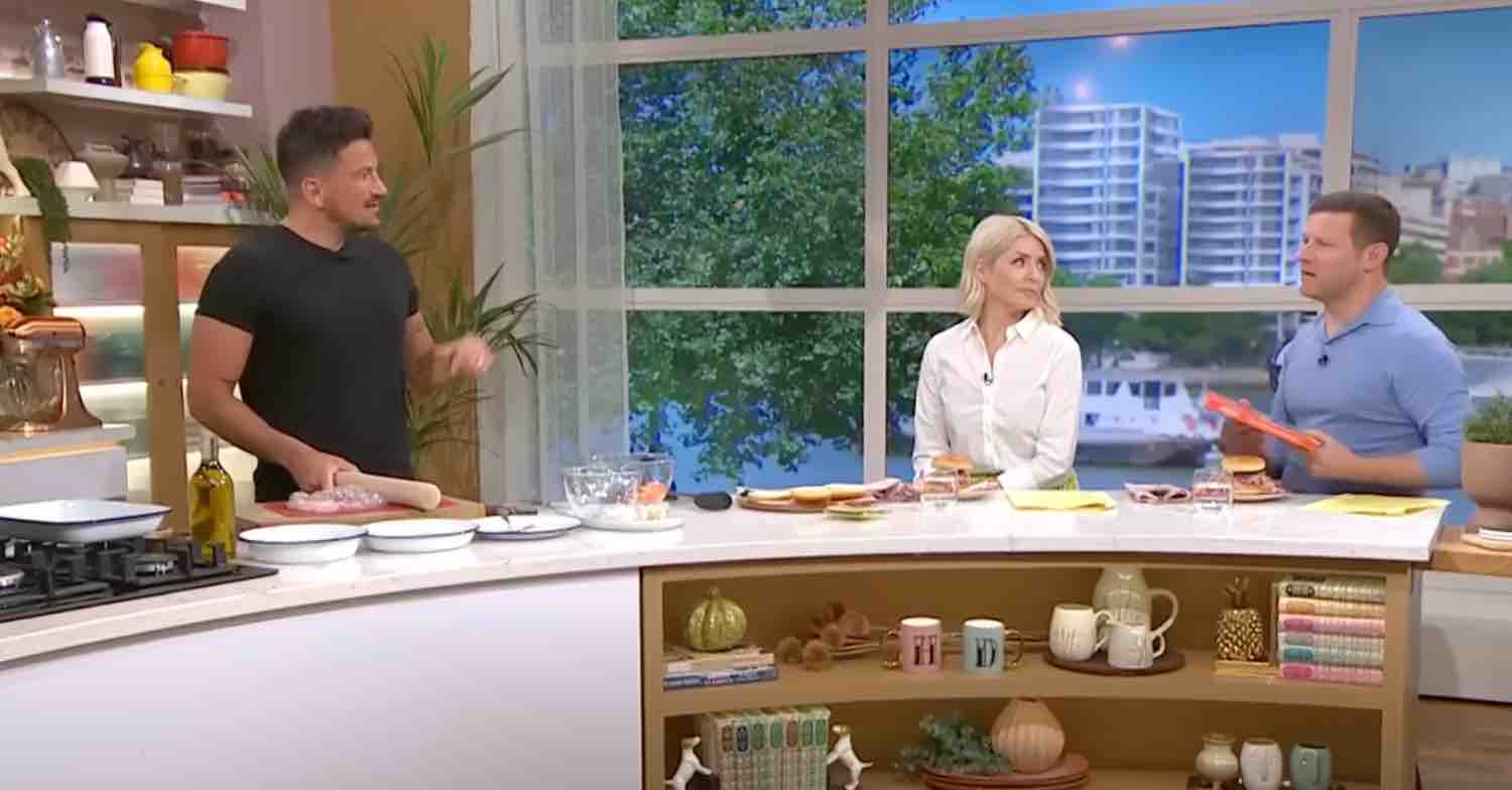Peter Andre, Holly Willoughby and Dermot O'Leary on This Morning 