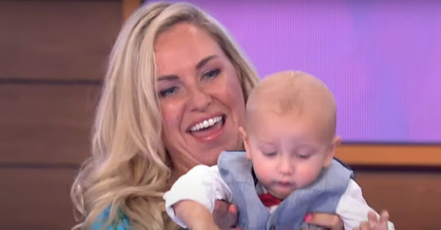 Josie Gibson with baby Reggie