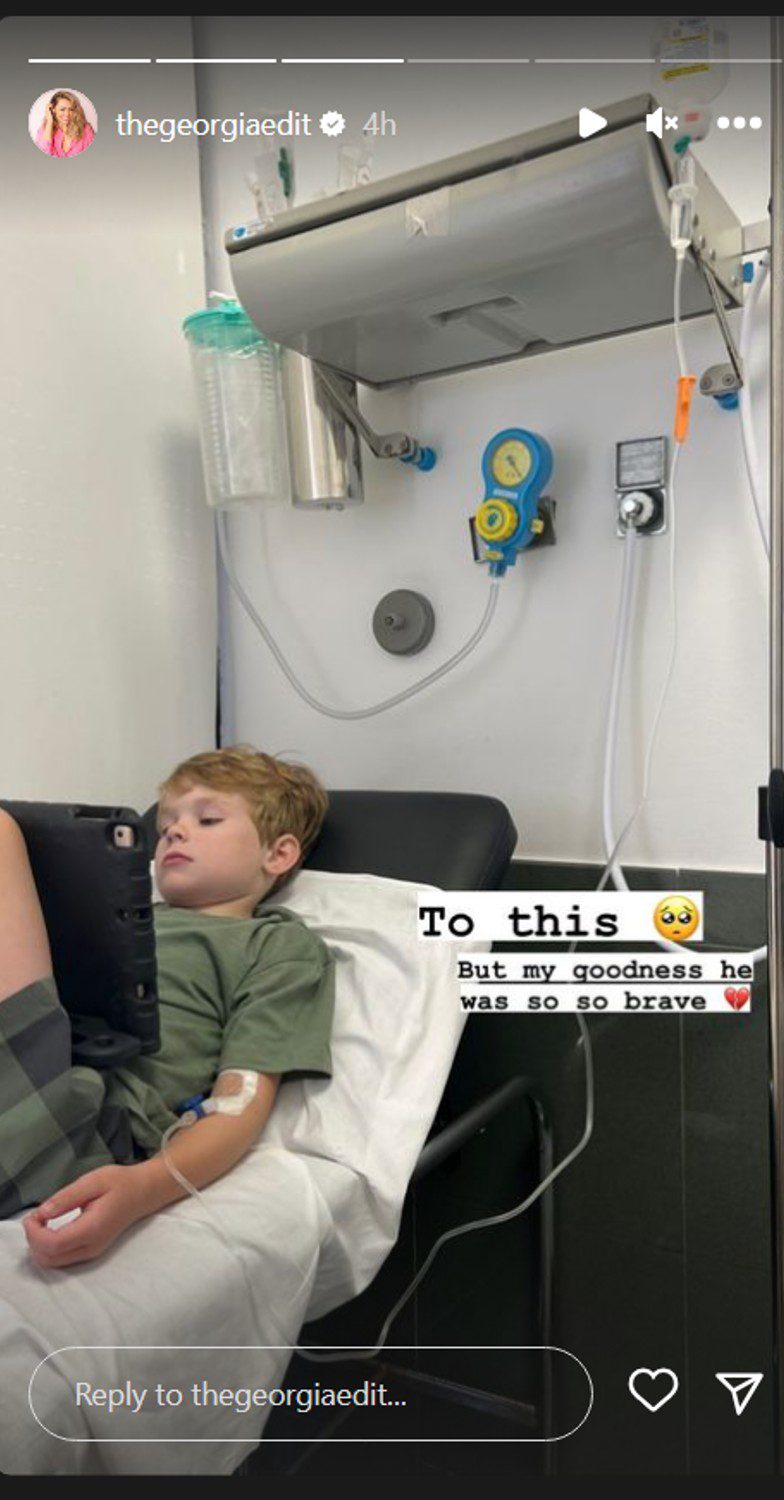 Danny Jones son in hospital