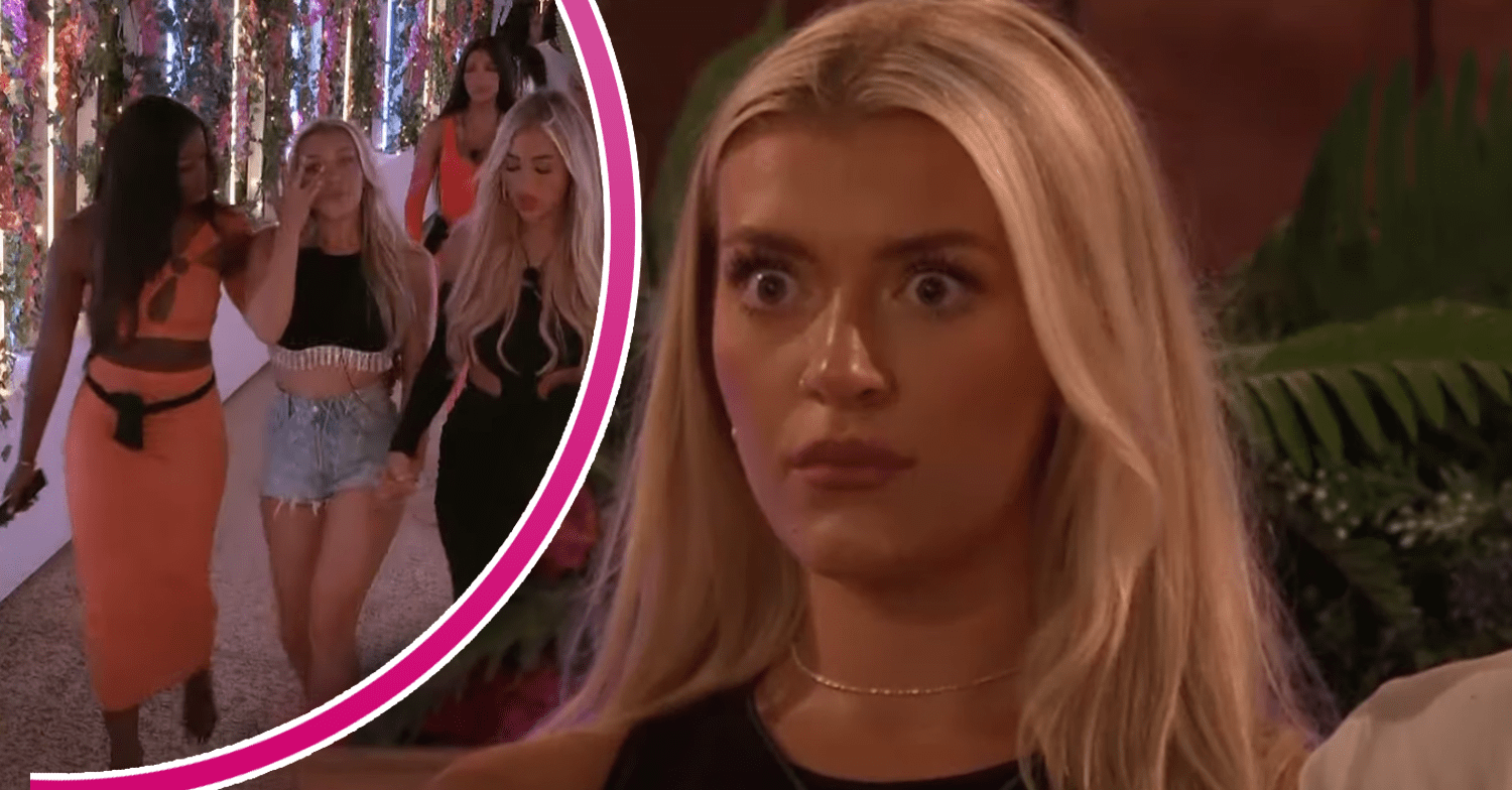 Molly Marsh from Love Island looking shocked