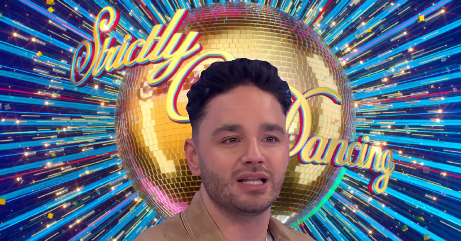 Strictly Come Dancing logo and Adam Thomas