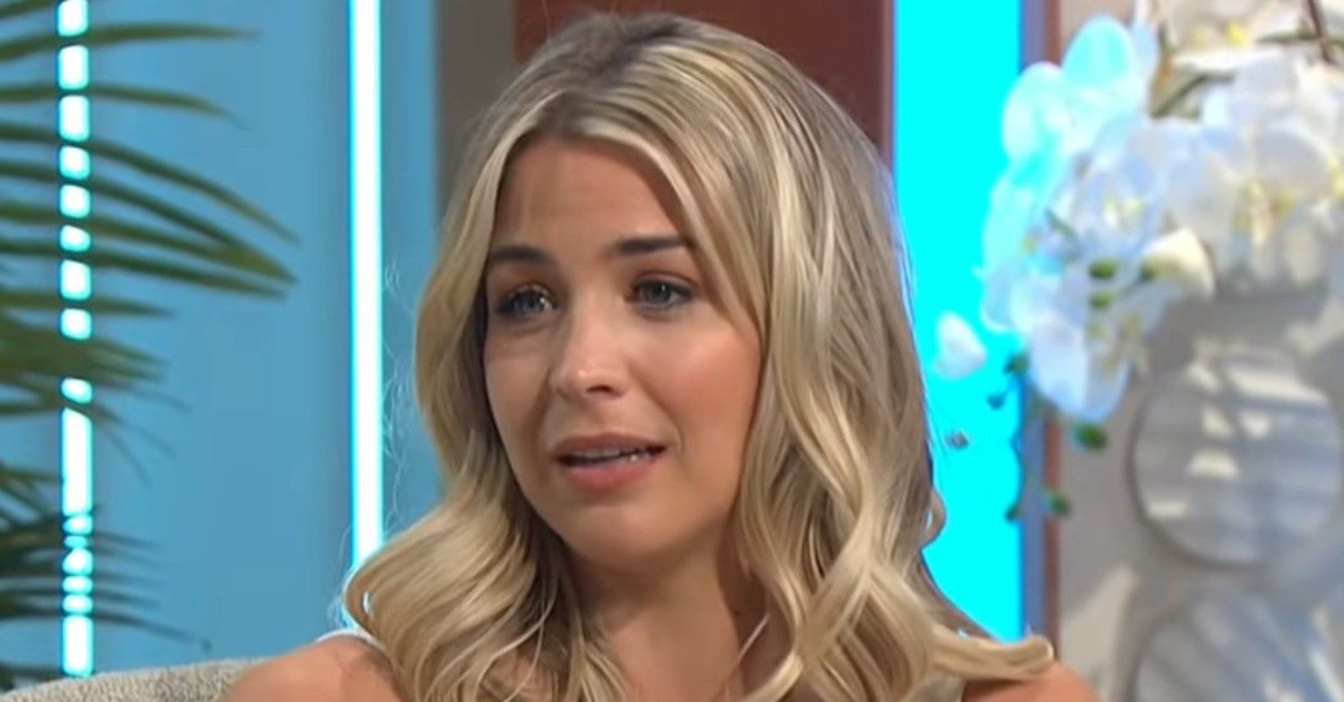 Gemma Atkinson looking sad on Lorraine
