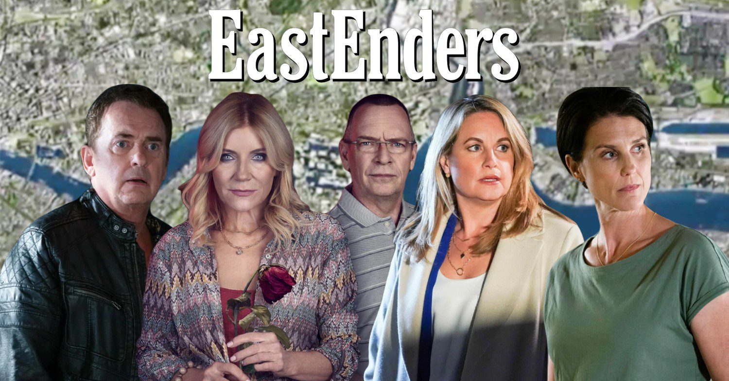 Composite of Alife, Cindy, Ian, Sam and Eve on EastEnders (Credit: BBC/Composite: ED!)