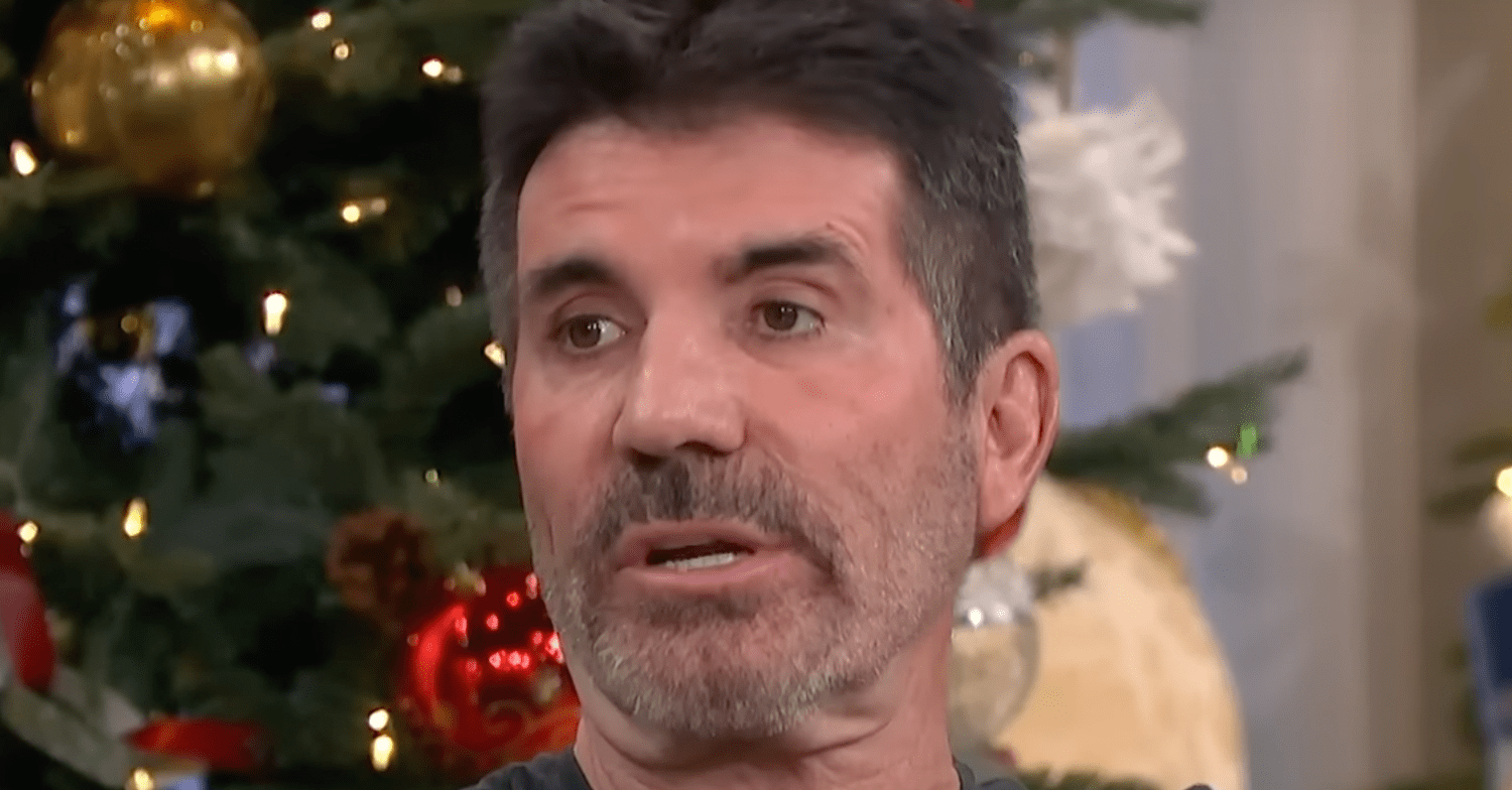 Simon Cowell being interviewed on This Morning