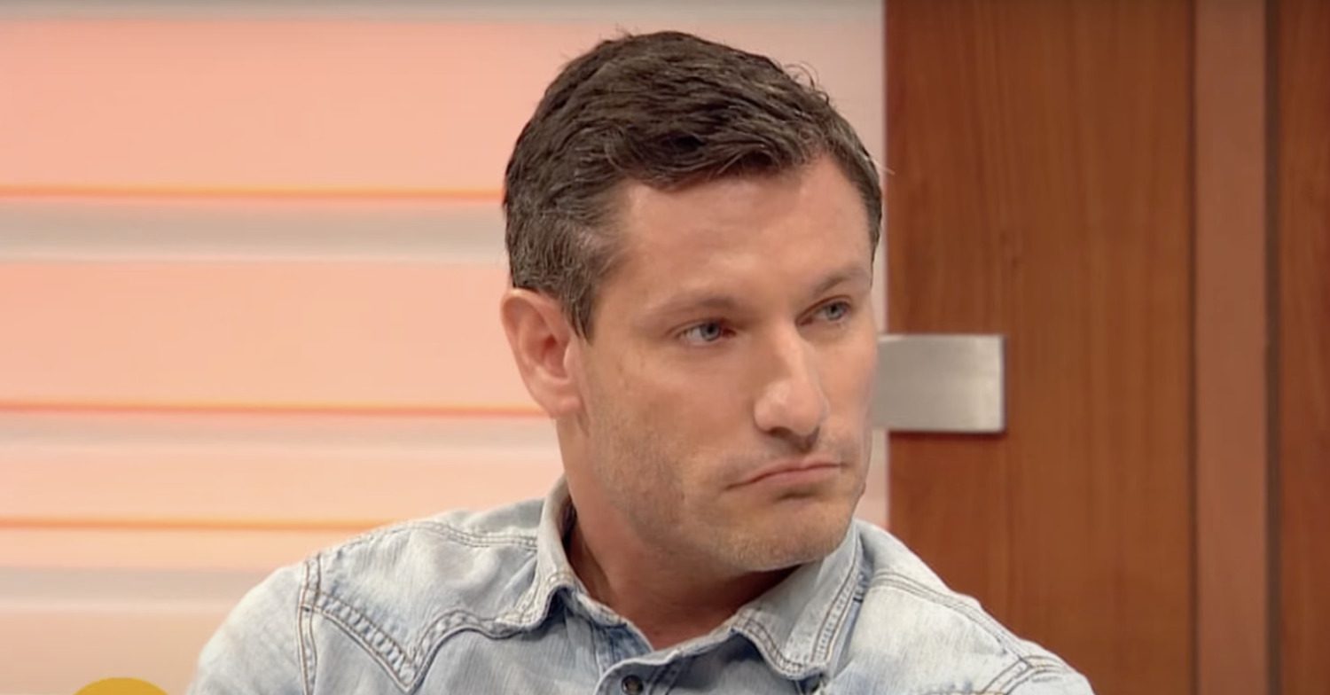 Dean Gaffney looking sombre on GMB
