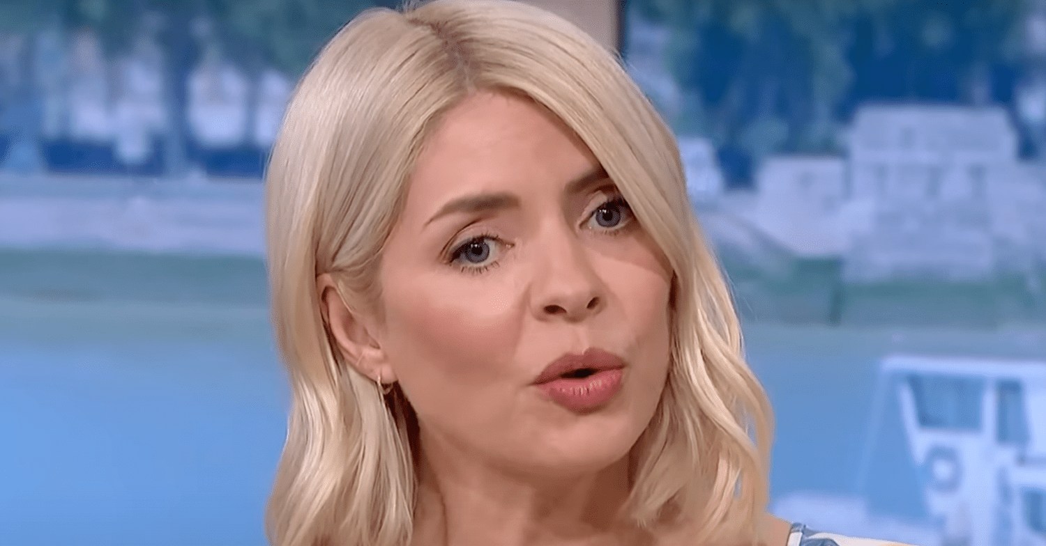 Holly Willoughby asking a question on This Morning